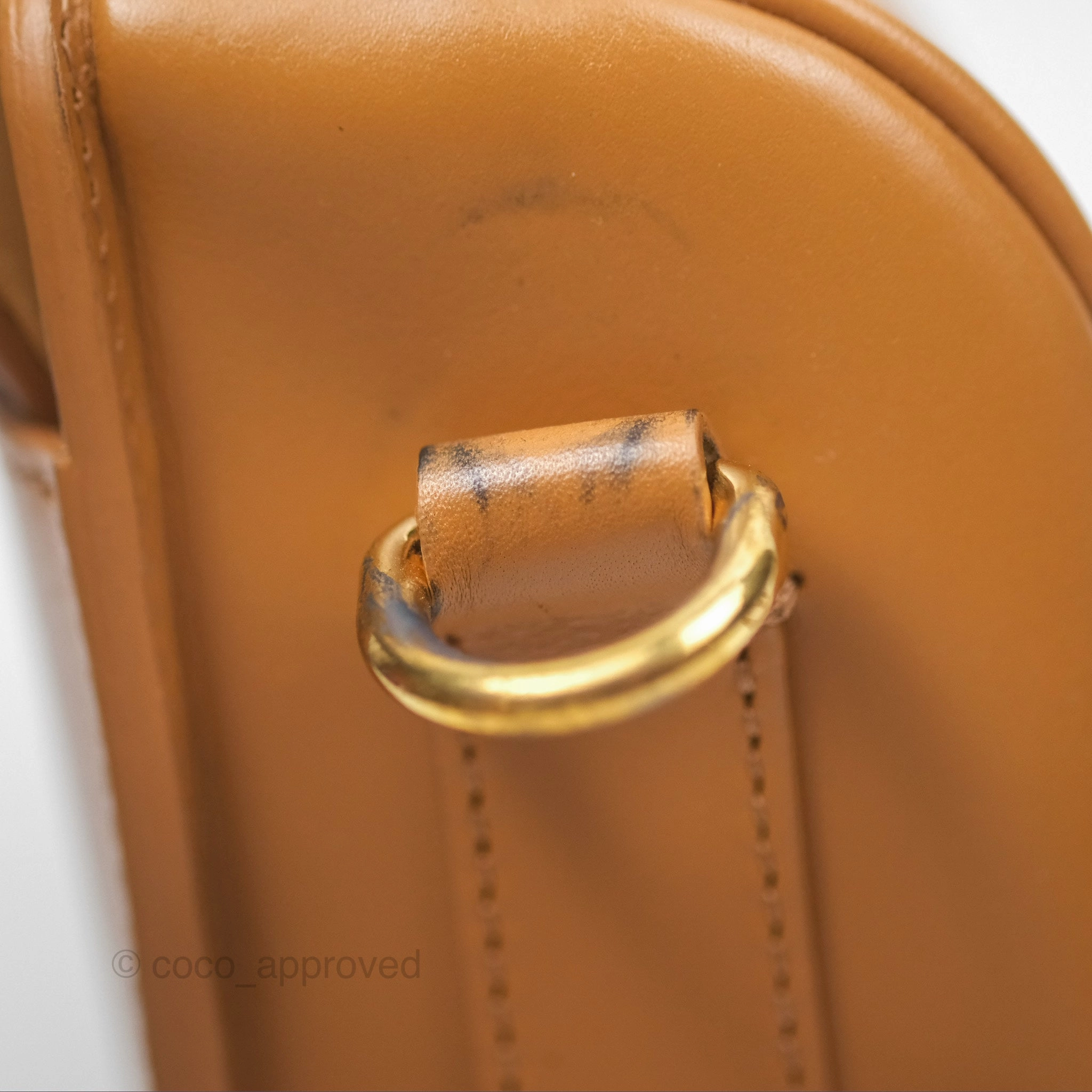 Christian Dior Medium Bobby Bag Camel Calfskin Gold Hardware