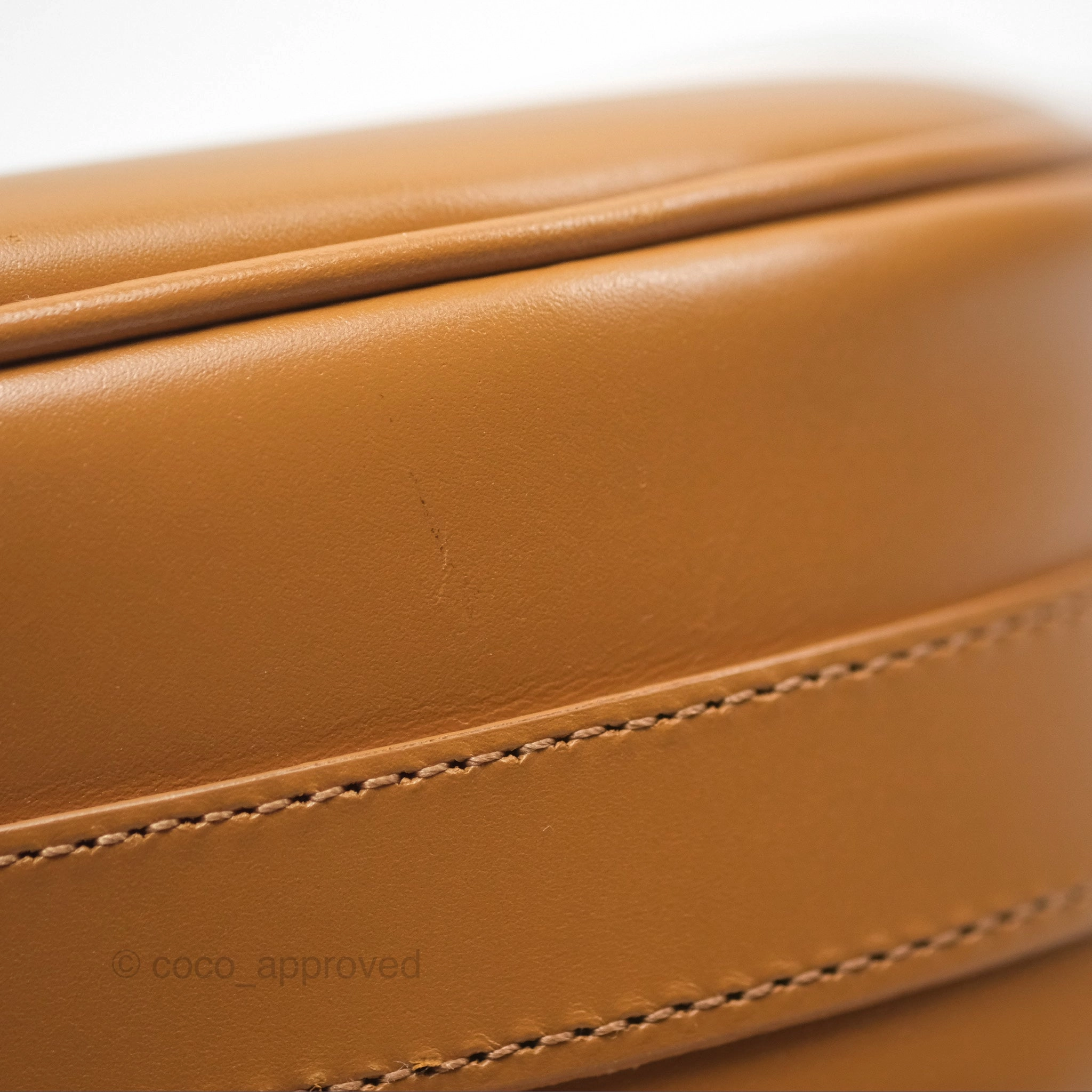 Christian Dior Medium Bobby Bag Camel Calfskin Gold Hardware