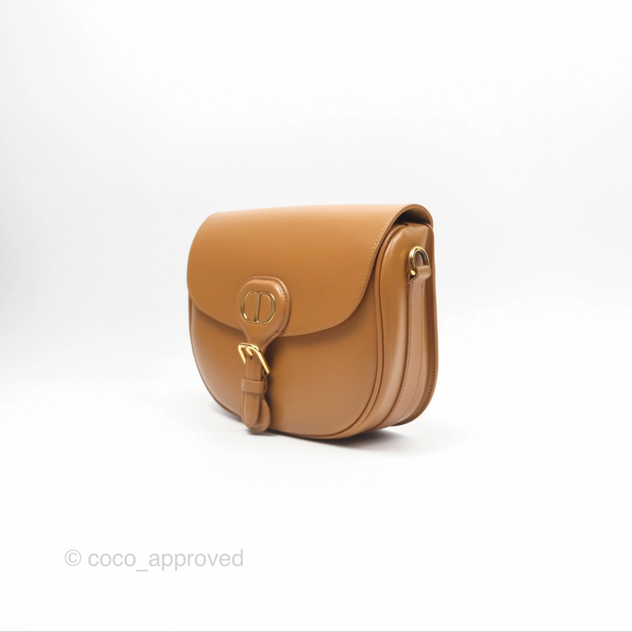 Christian Dior Medium Bobby Bag Camel Calfskin Gold Hardware