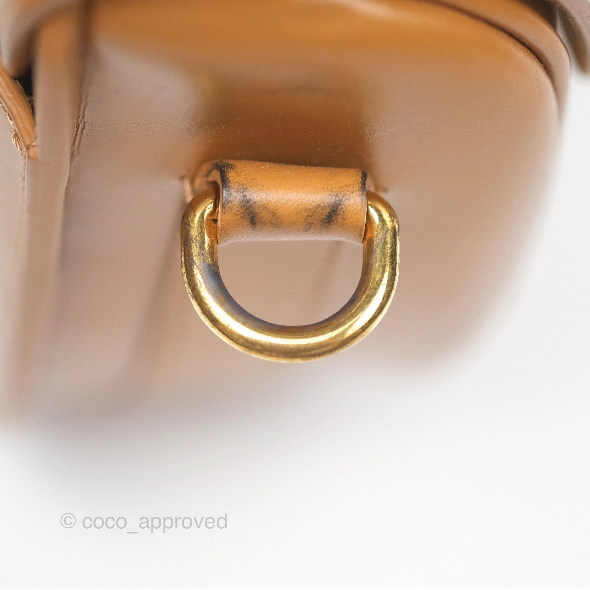 Christian Dior Medium Bobby Bag Camel Calfskin Gold Hardware