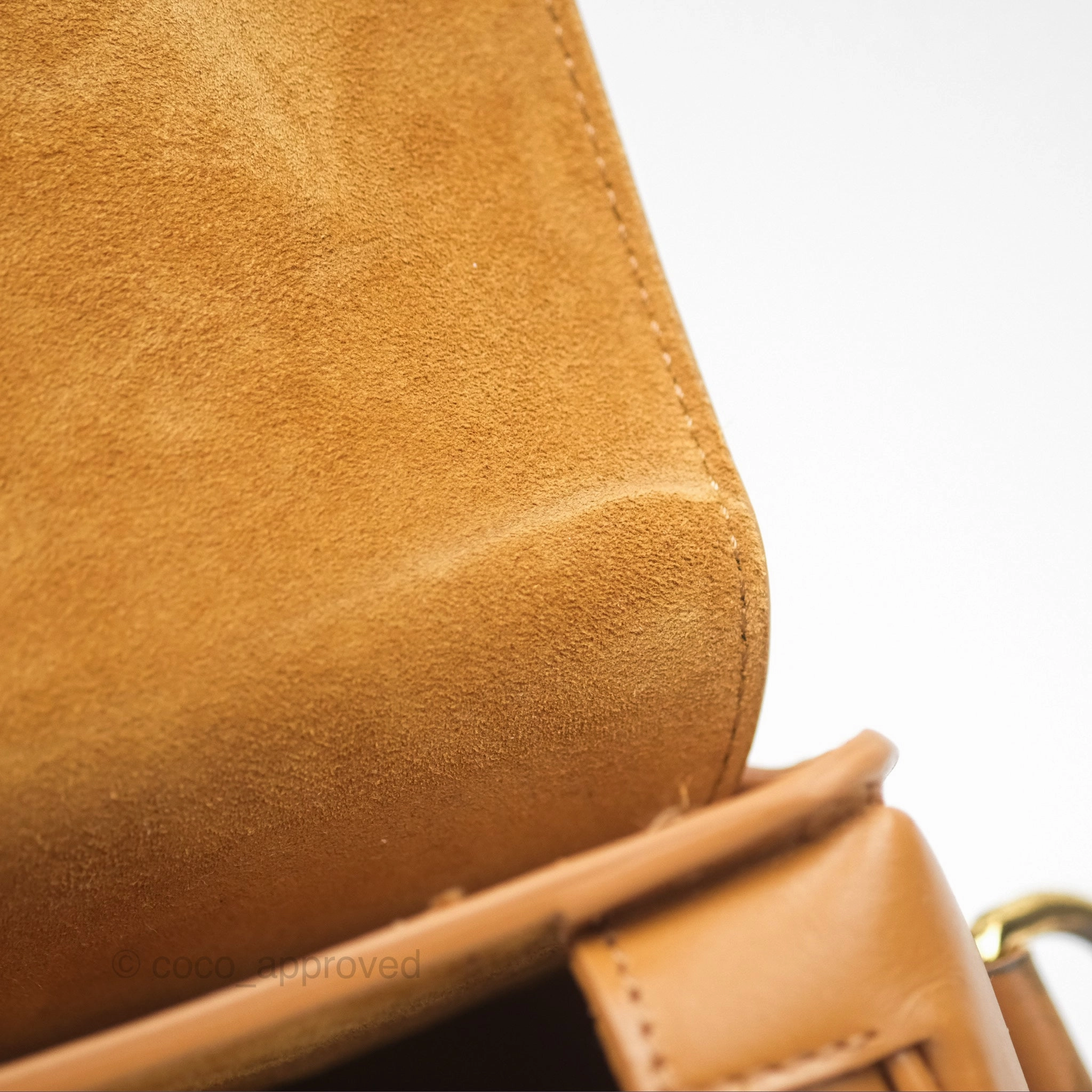 Christian Dior Medium Bobby Bag Camel Calfskin Gold Hardware
