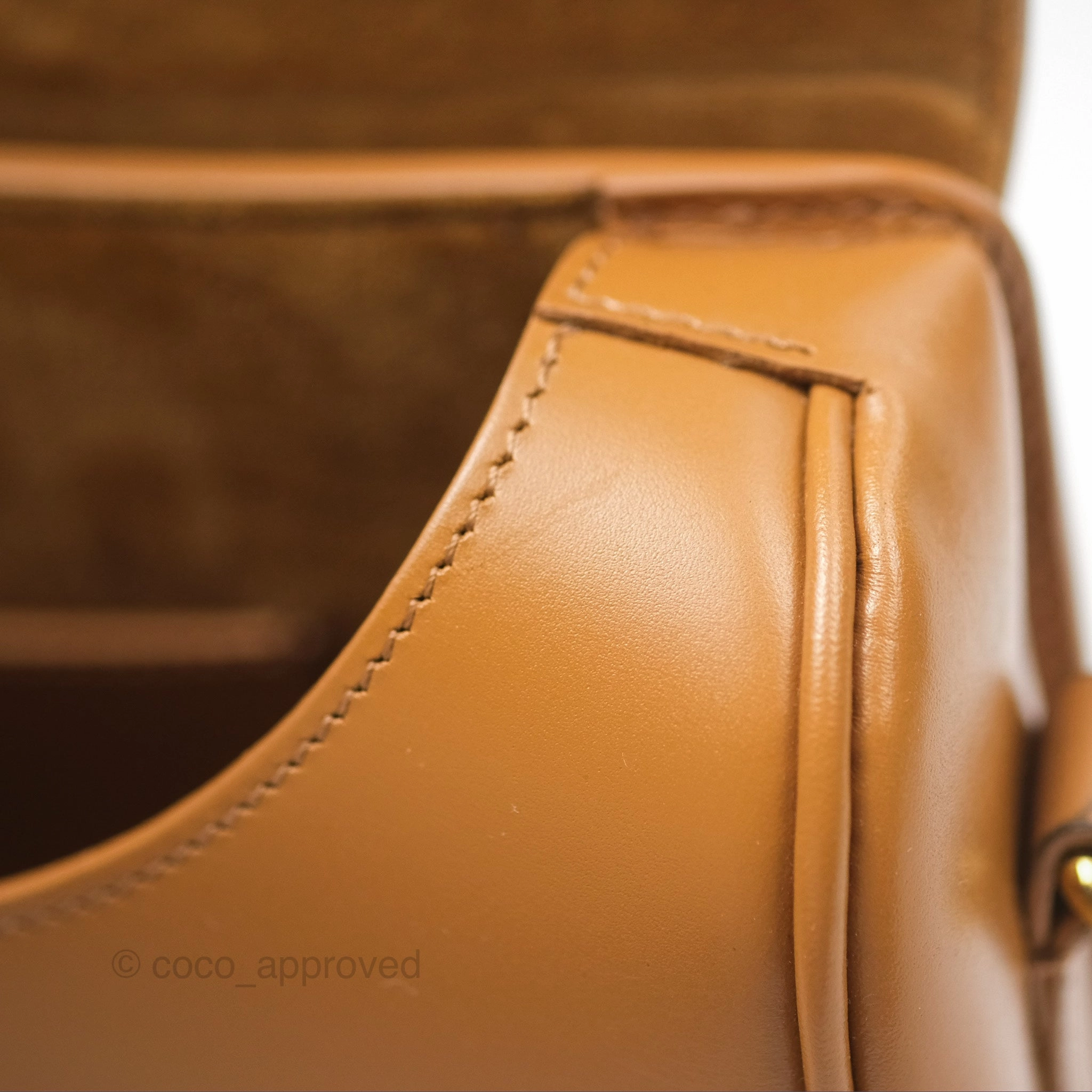 Christian Dior Medium Bobby Bag Camel Calfskin Gold Hardware