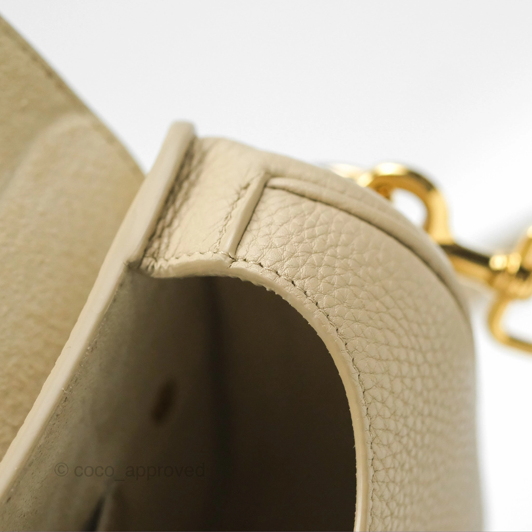 Christian Dior Medium Bobby Flap Beige Grained Calfskin