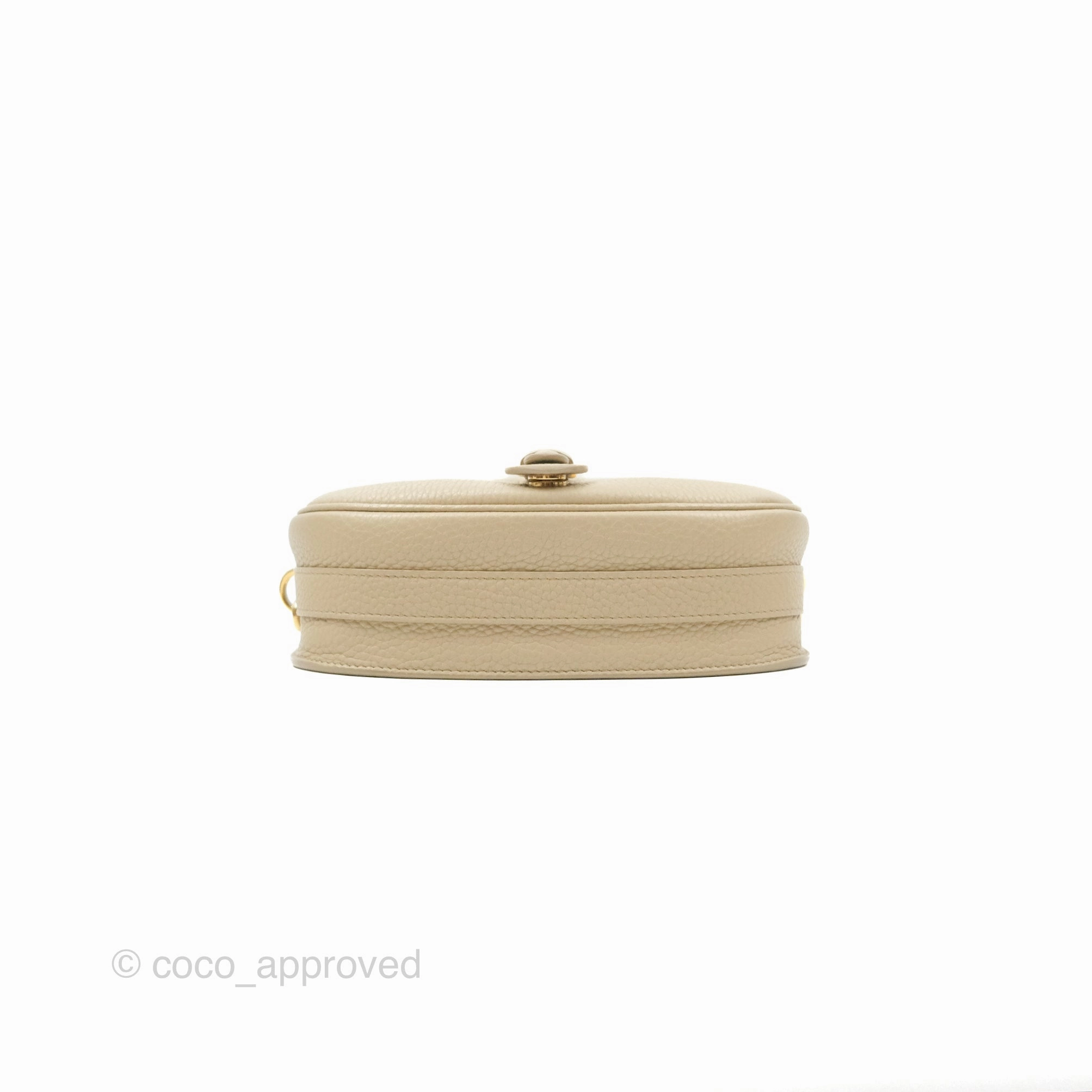 Christian Dior Medium Bobby Flap Beige Grained Calfskin