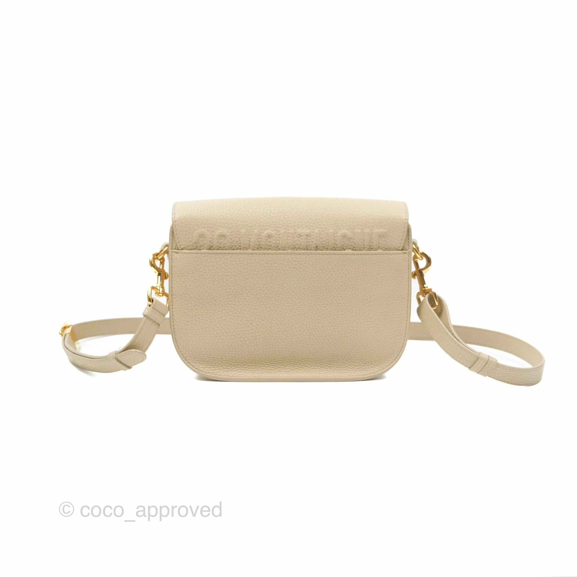 Christian Dior Medium Bobby Flap Beige Grained Calfskin