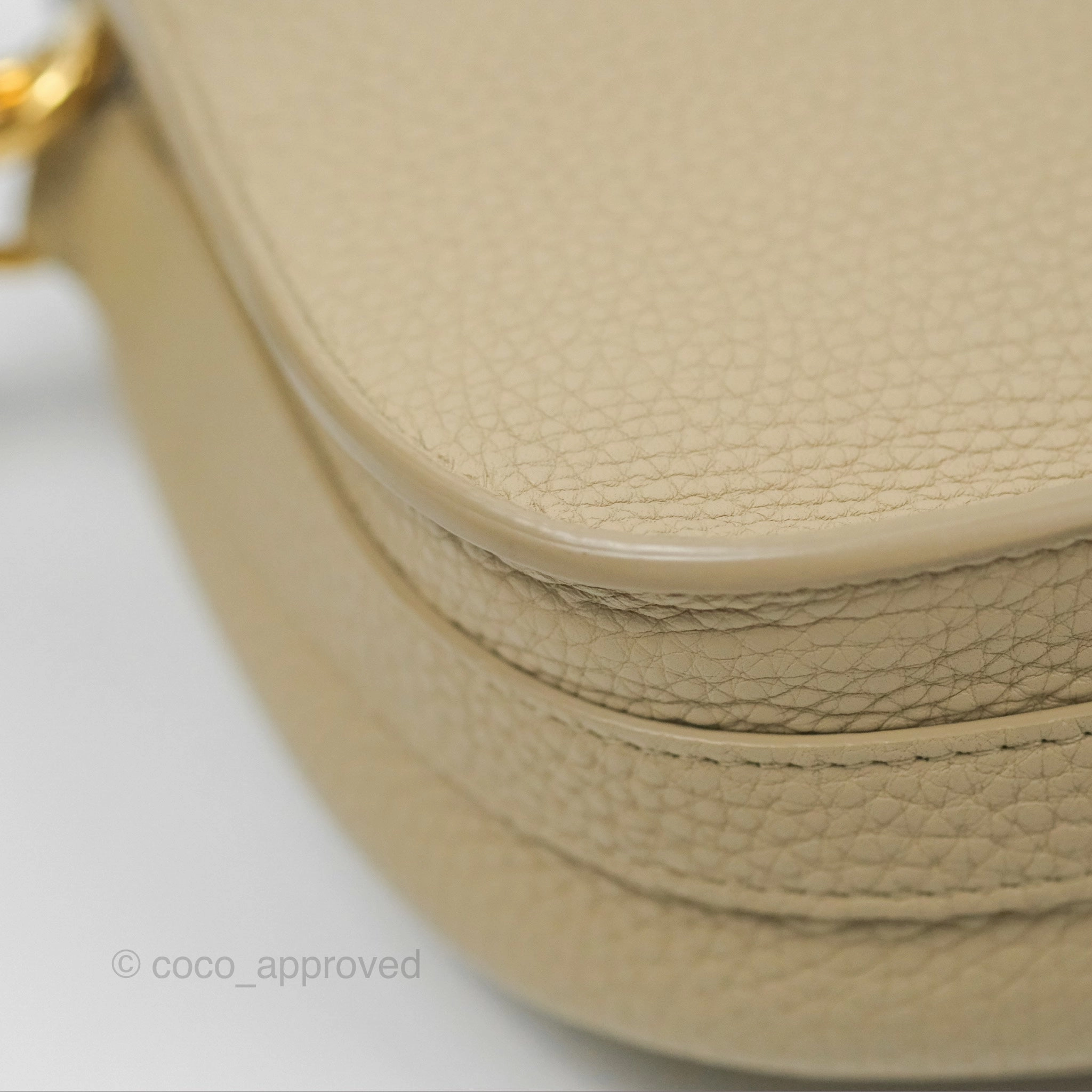 Christian Dior Medium Bobby Flap Beige Grained Calfskin