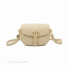 Christian Dior Medium Bobby Flap Beige Grained Calfskin