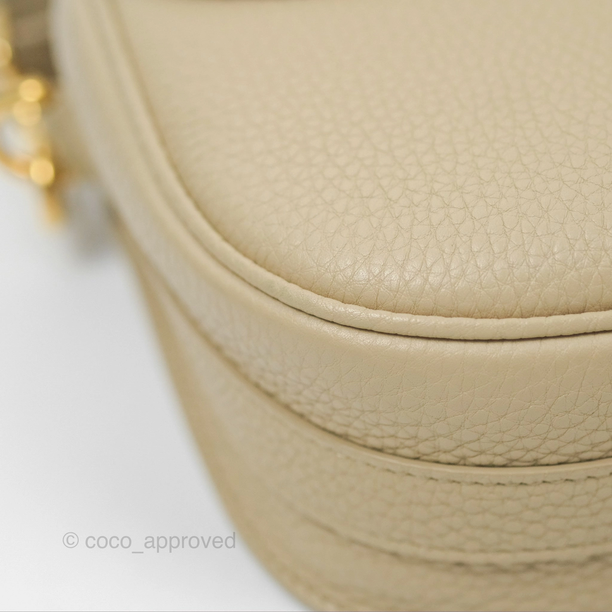 Christian Dior Medium Bobby Flap Beige Grained Calfskin