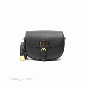 Christian Dior Medium Bobby Flap Black Grained Calfskin