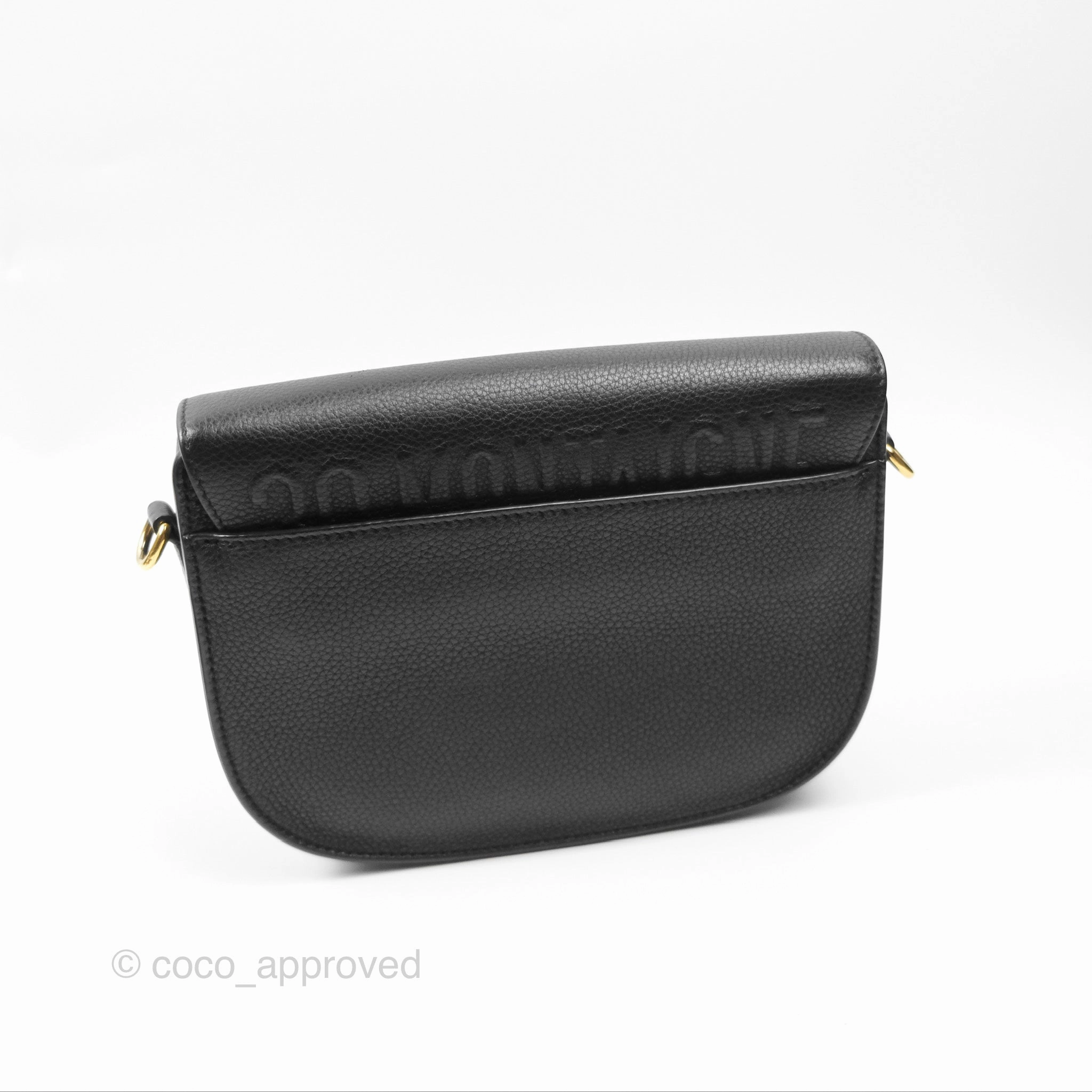Christian Dior Medium Bobby Flap Black Grained Calfskin