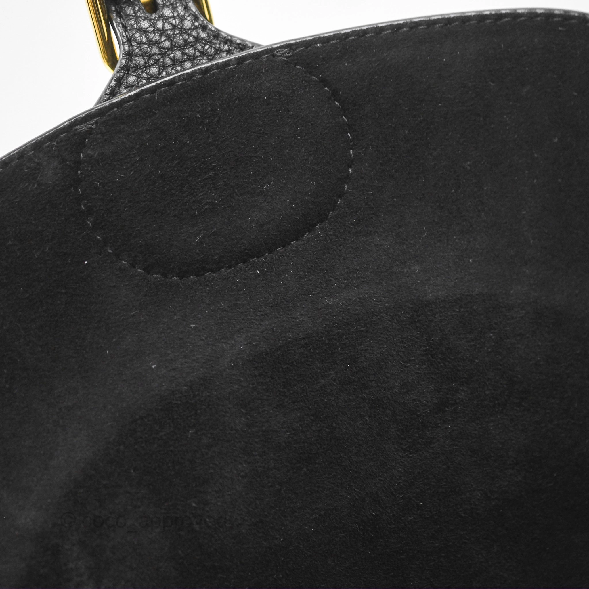 Christian Dior Medium Bobby Flap Black Grained Calfskin