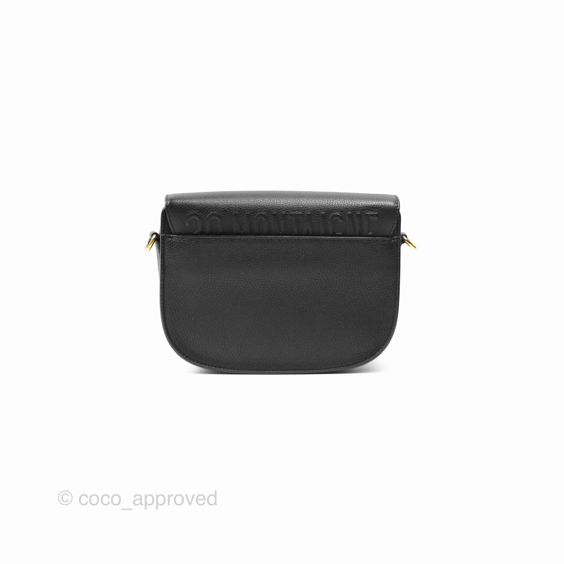 Christian Dior Medium Bobby Flap Black Grained Calfskin