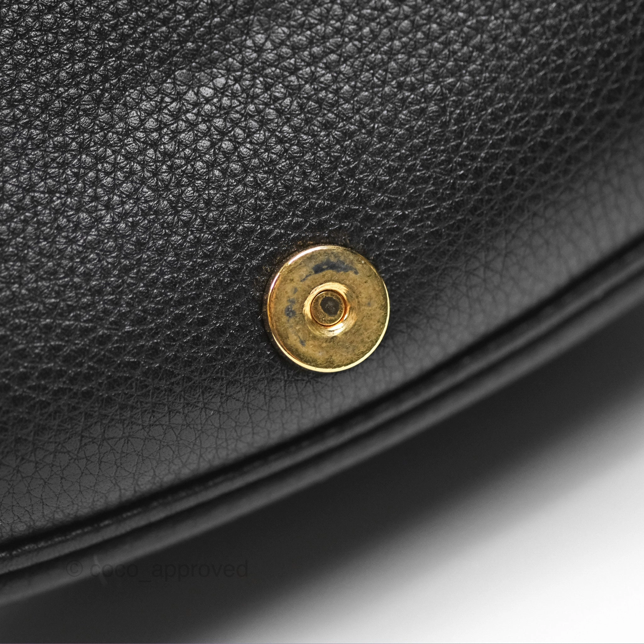 Christian Dior Medium Bobby Flap Black Grained Calfskin