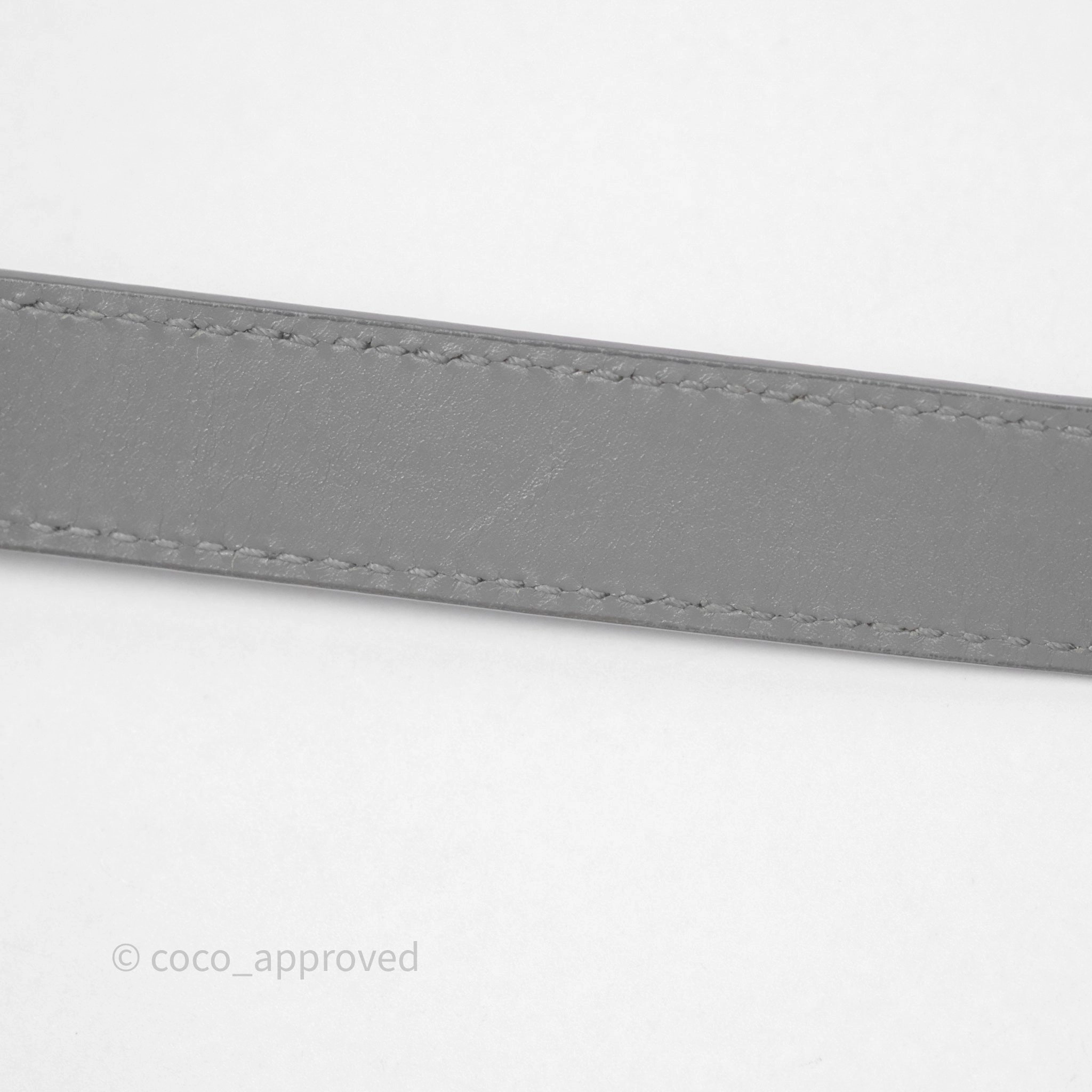 Christian Dior Medium Bobby Flap Grey Box Calfskin