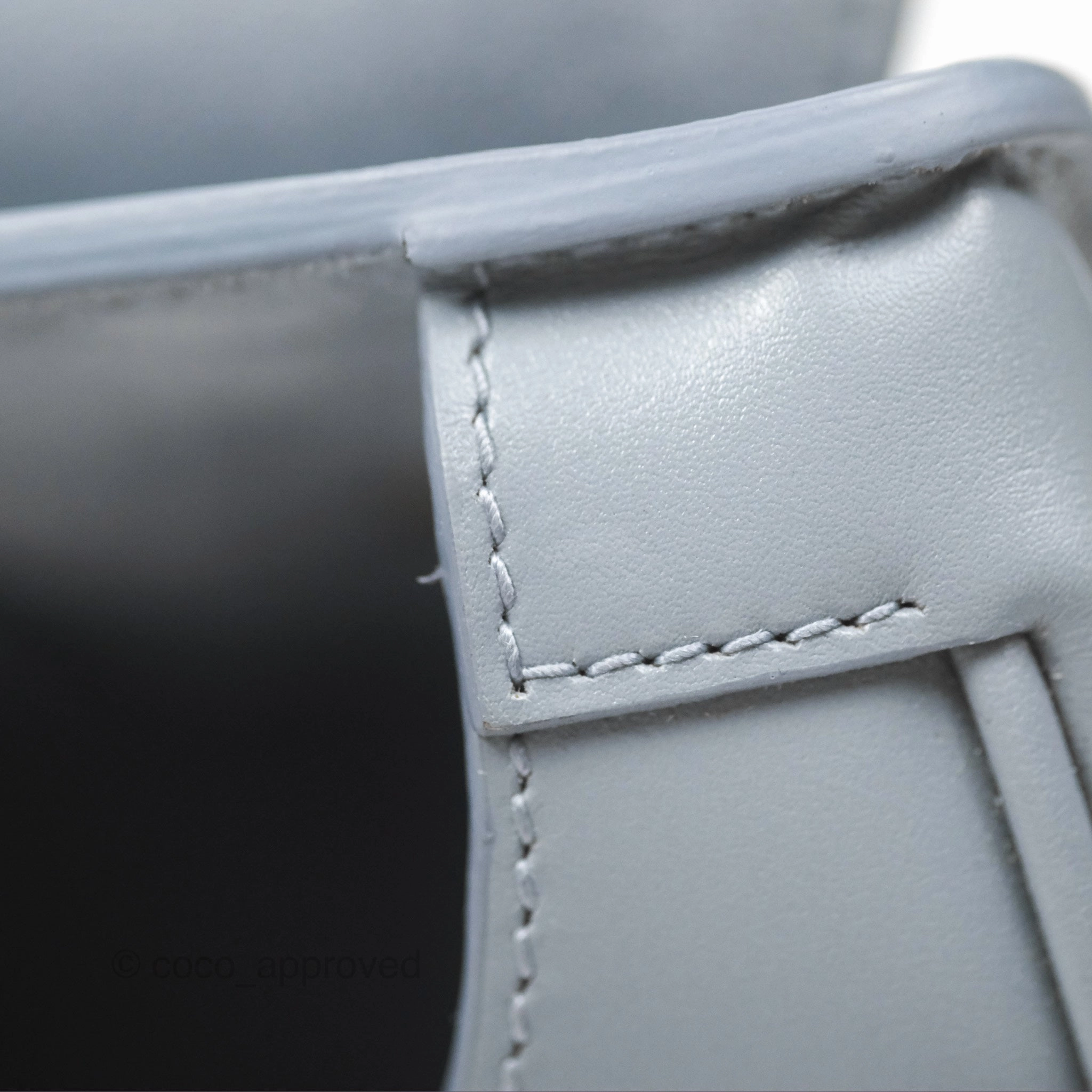 Christian Dior Medium Bobby Flap Grey Box Calfskin