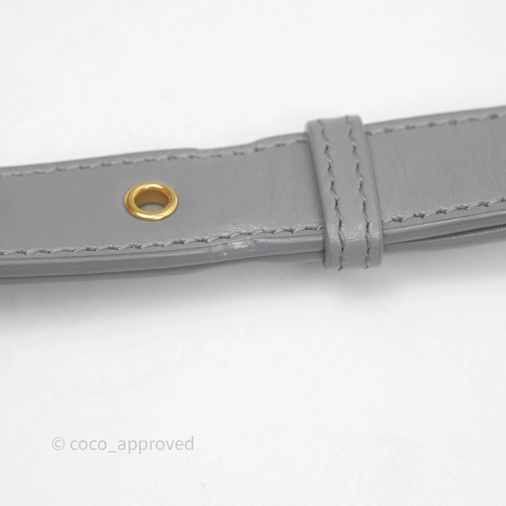 Christian Dior Medium Bobby Flap Grey Box Calfskin
