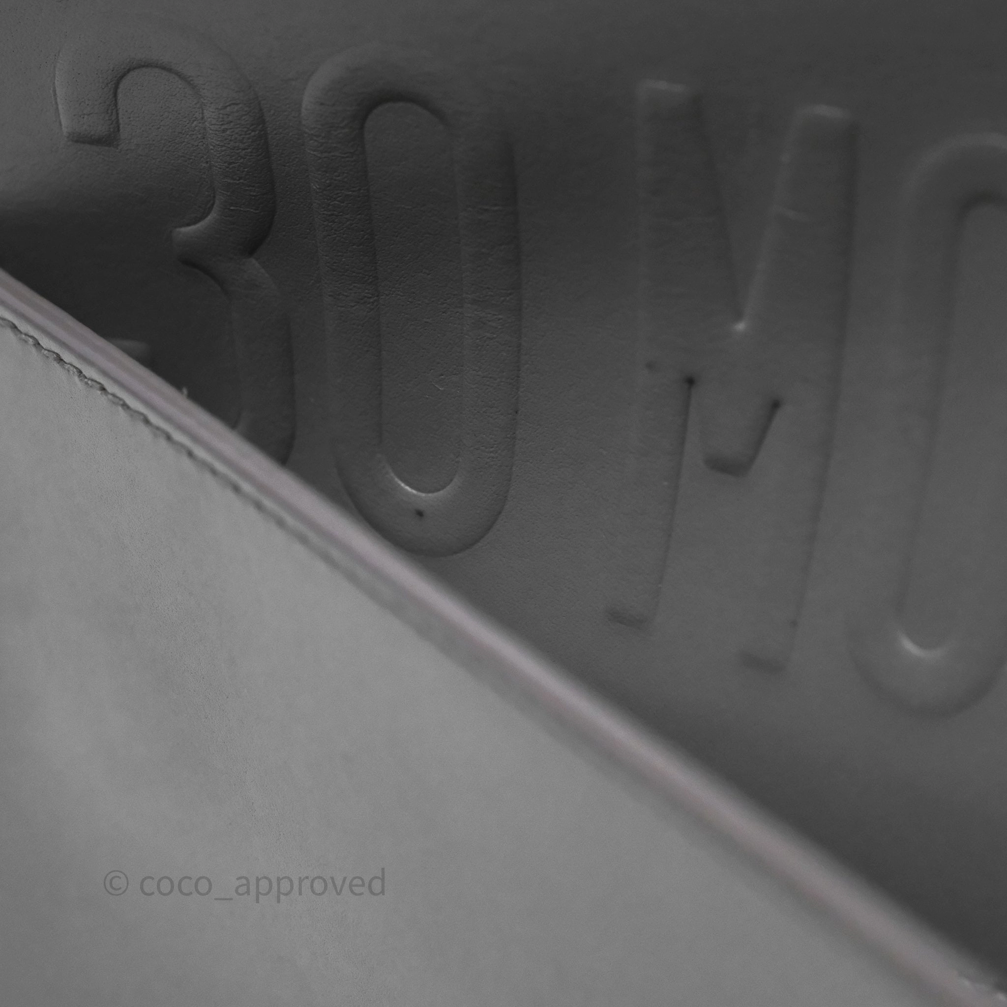 Christian Dior Medium Bobby Flap Grey Box Calfskin