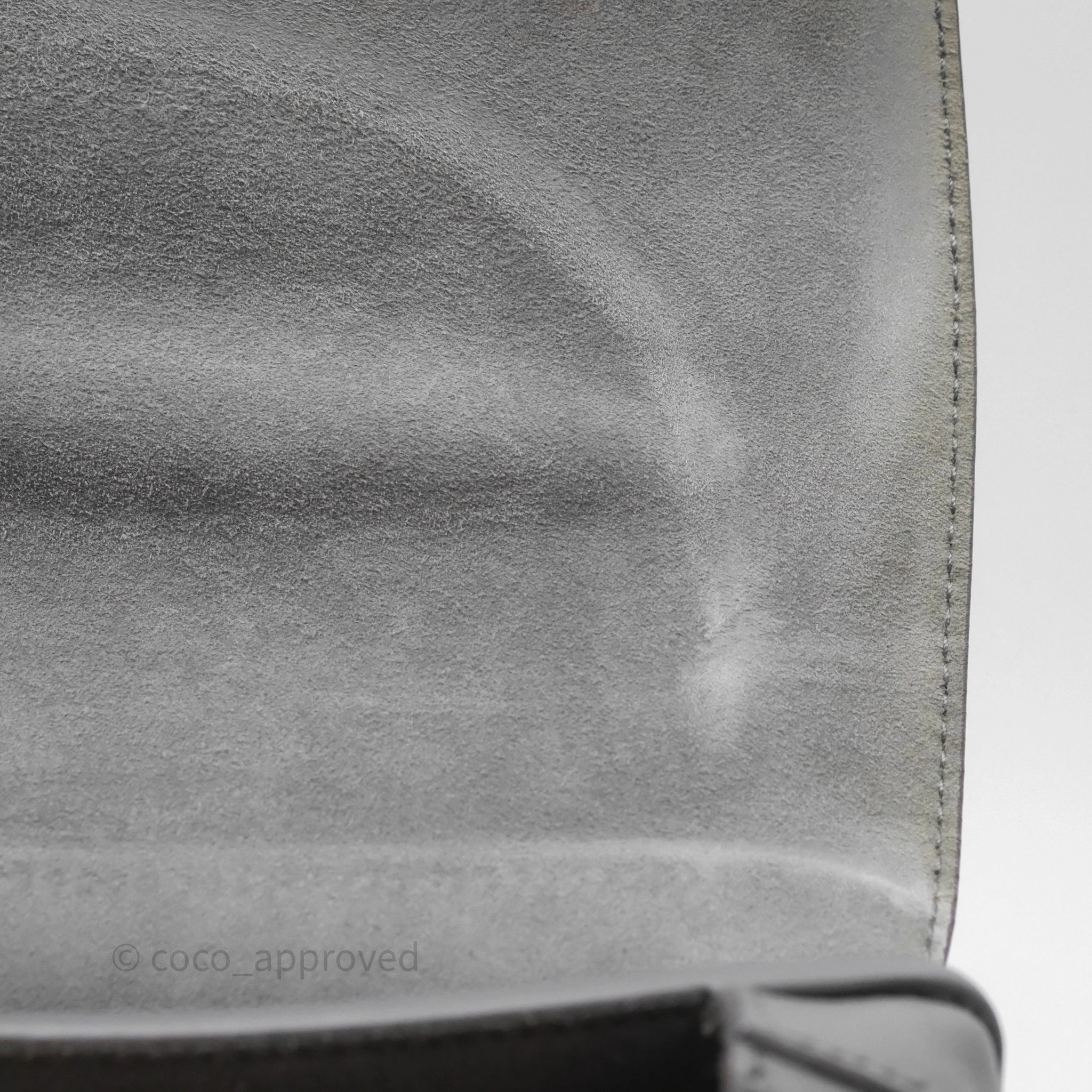 Christian Dior Medium Bobby Flap Grey Box Calfskin