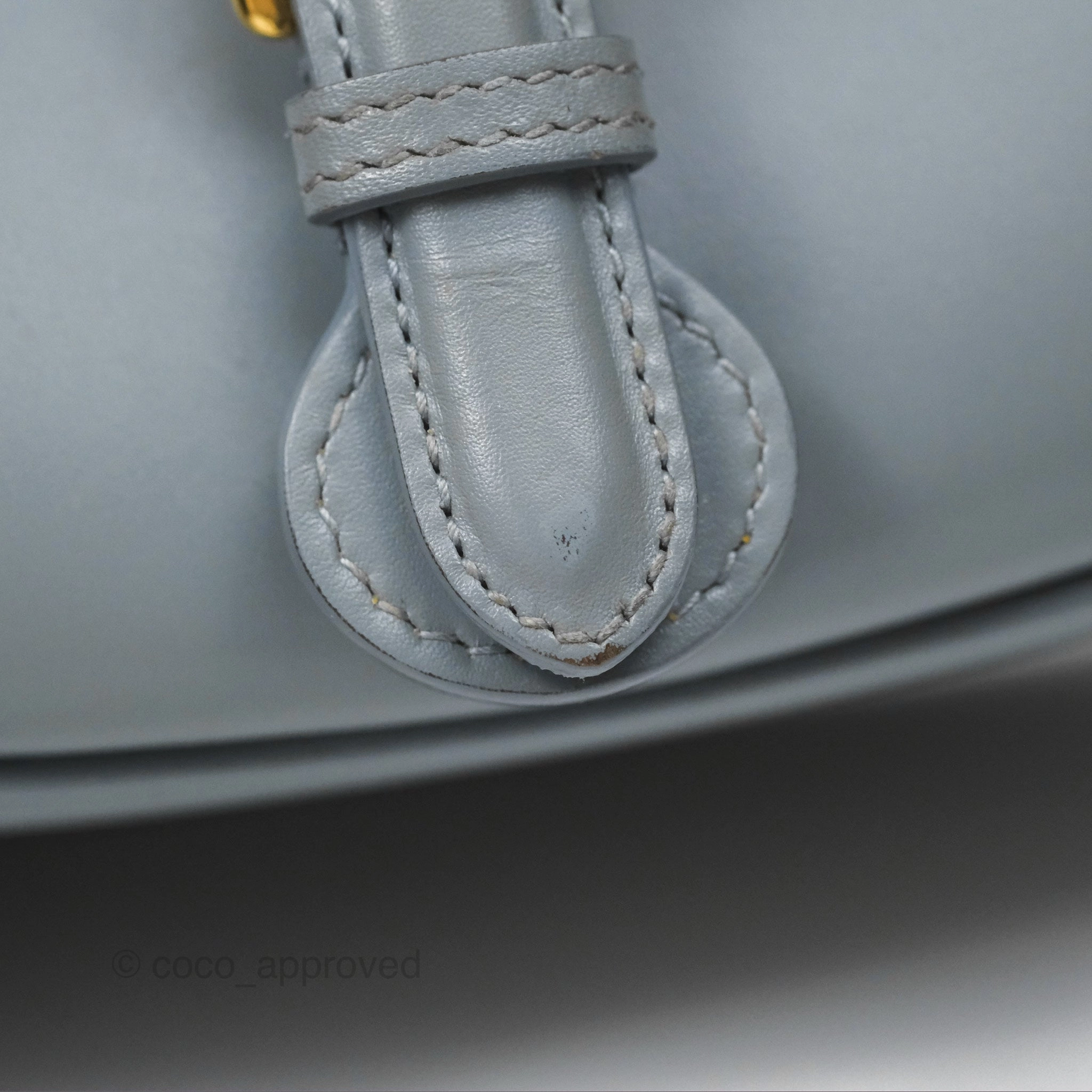 Christian Dior Medium Bobby Flap Grey Box Calfskin