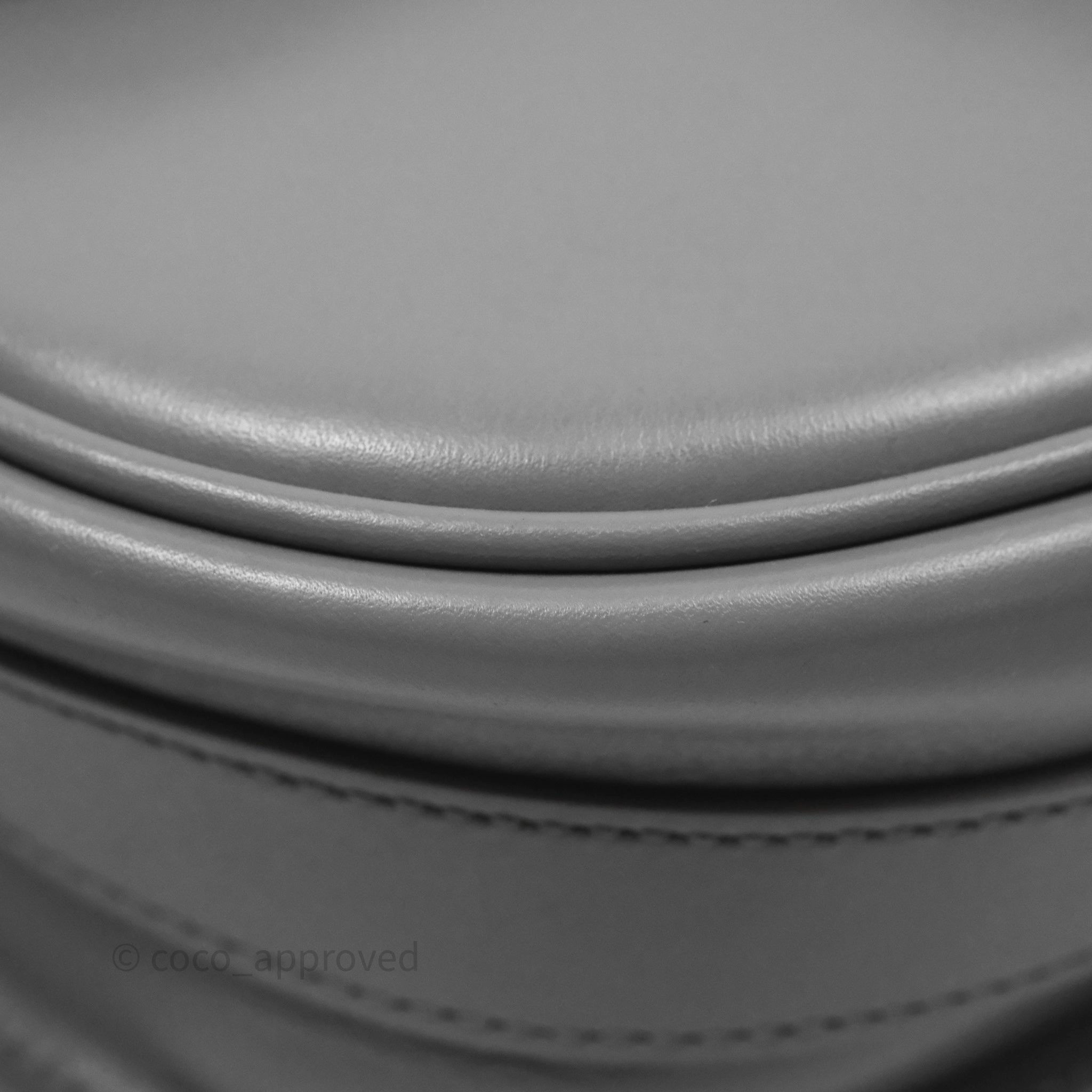 Christian Dior Medium Bobby Flap Grey Box Calfskin