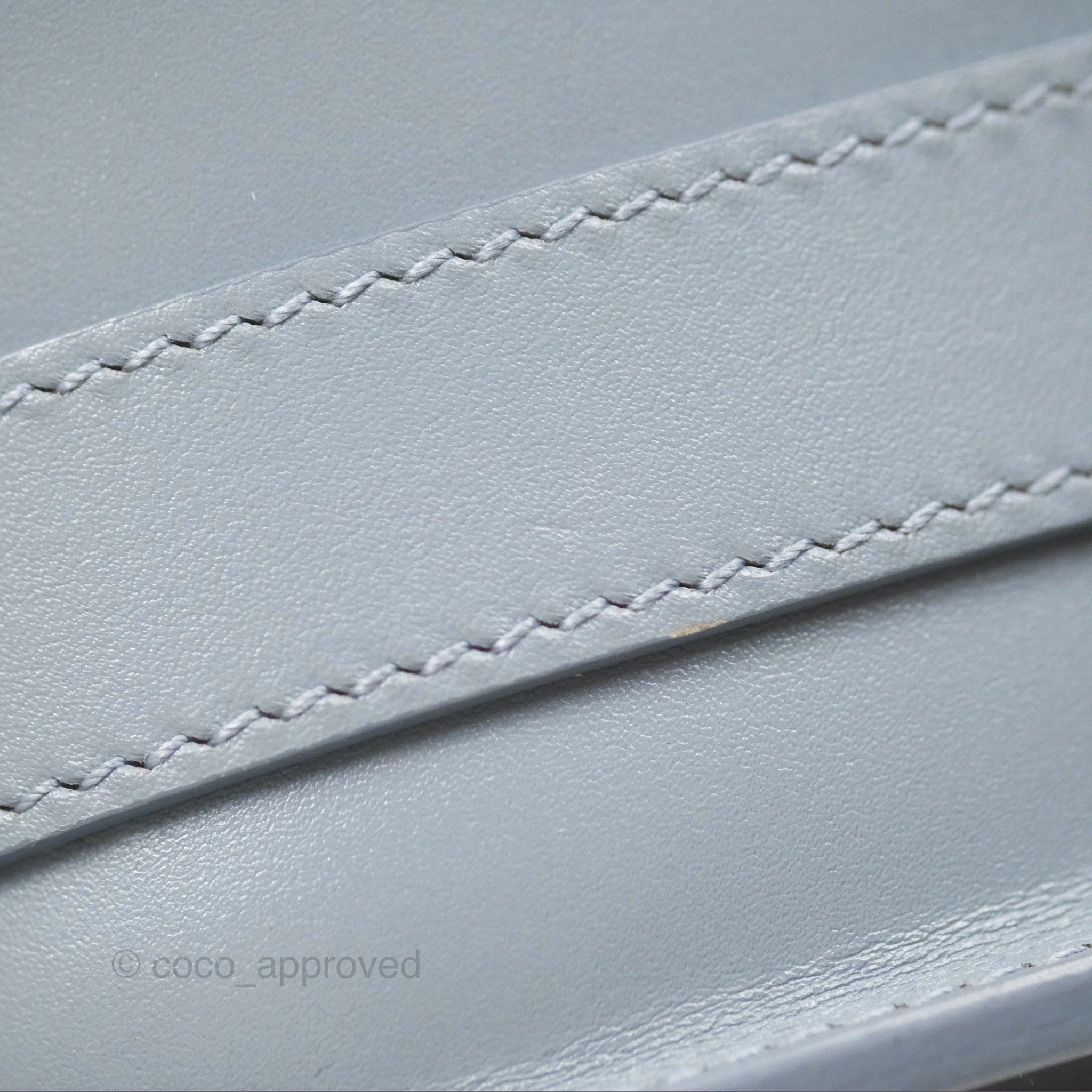 Christian Dior Medium Bobby Flap Grey Box Calfskin