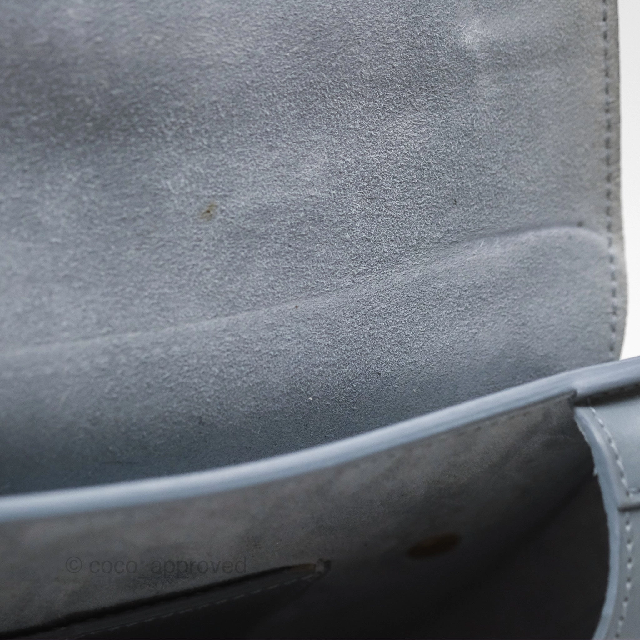 Christian Dior Medium Bobby Flap Grey Box Calfskin