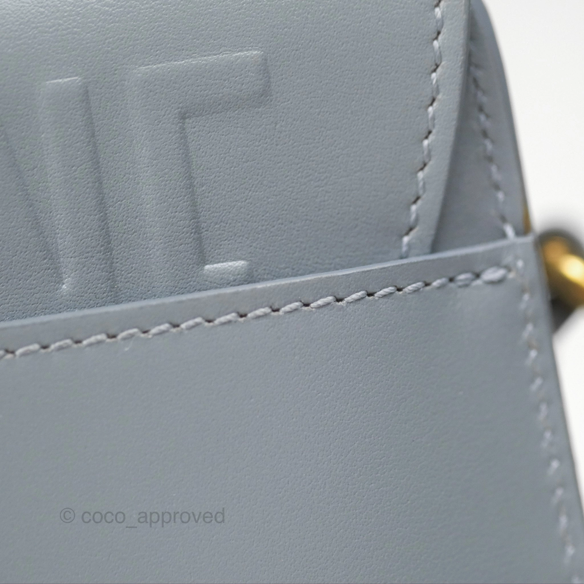 Christian Dior Medium Bobby Flap Grey Box Calfskin