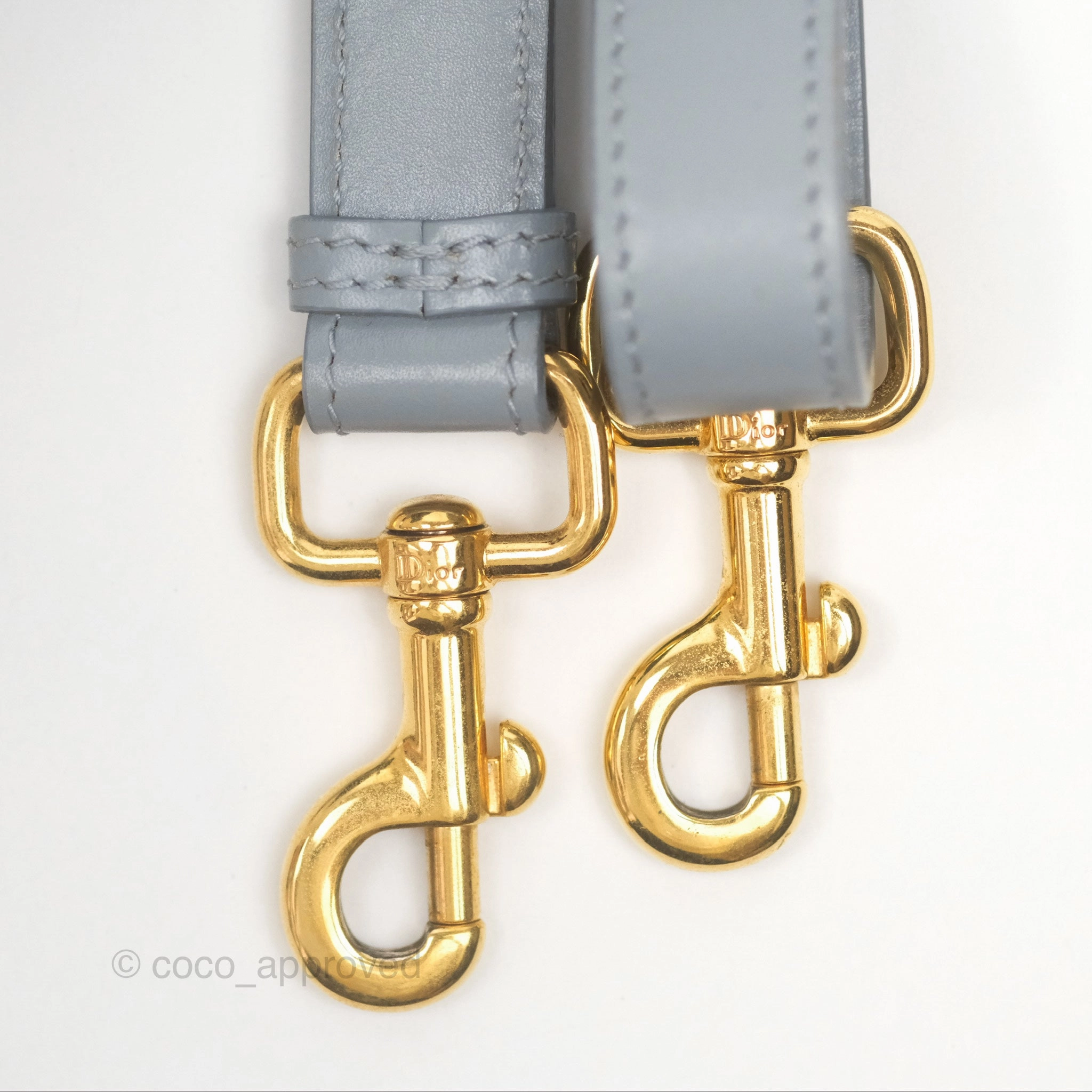 Christian Dior Medium Bobby Flap Grey Box Calfskin