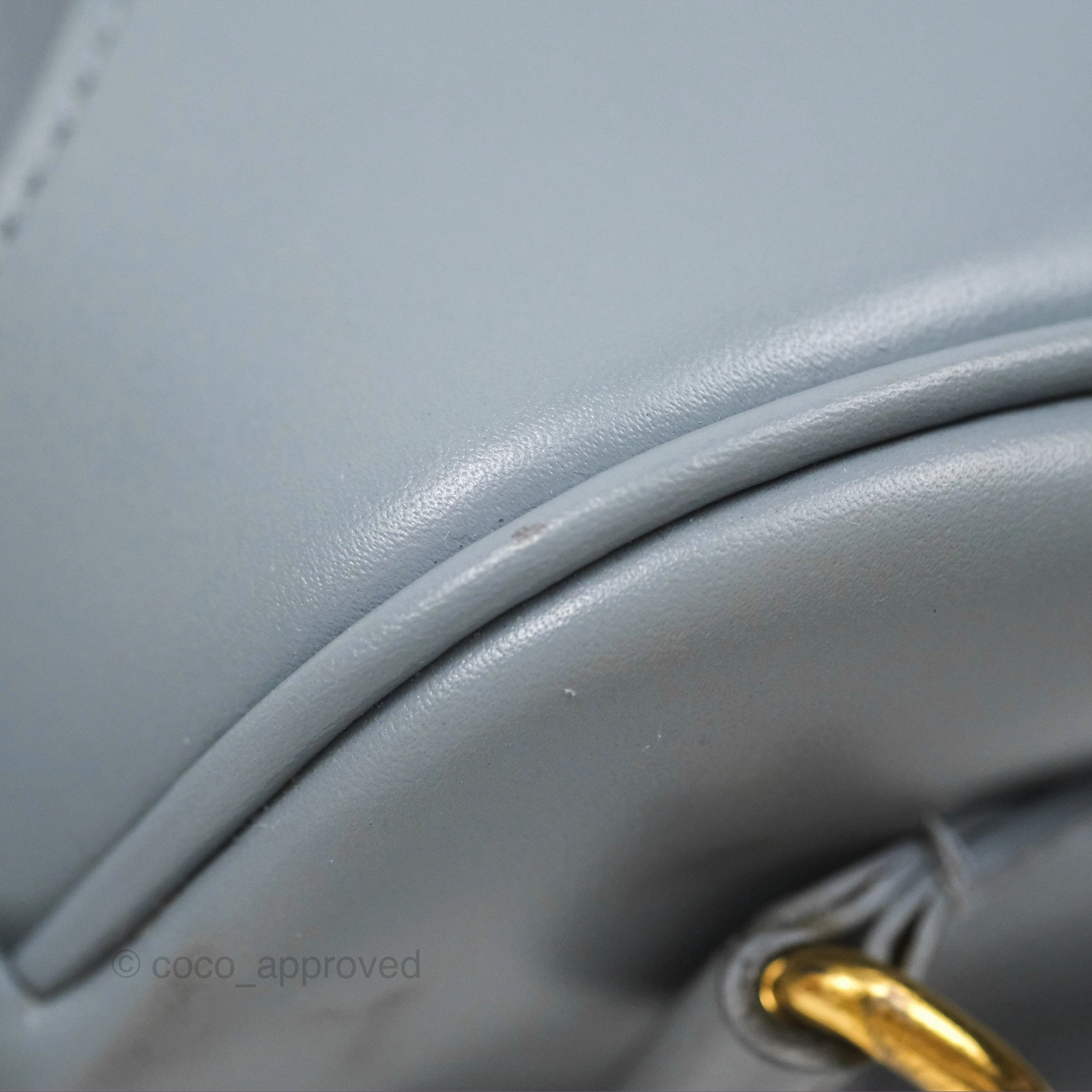 Christian Dior Medium Bobby Flap Grey Box Calfskin