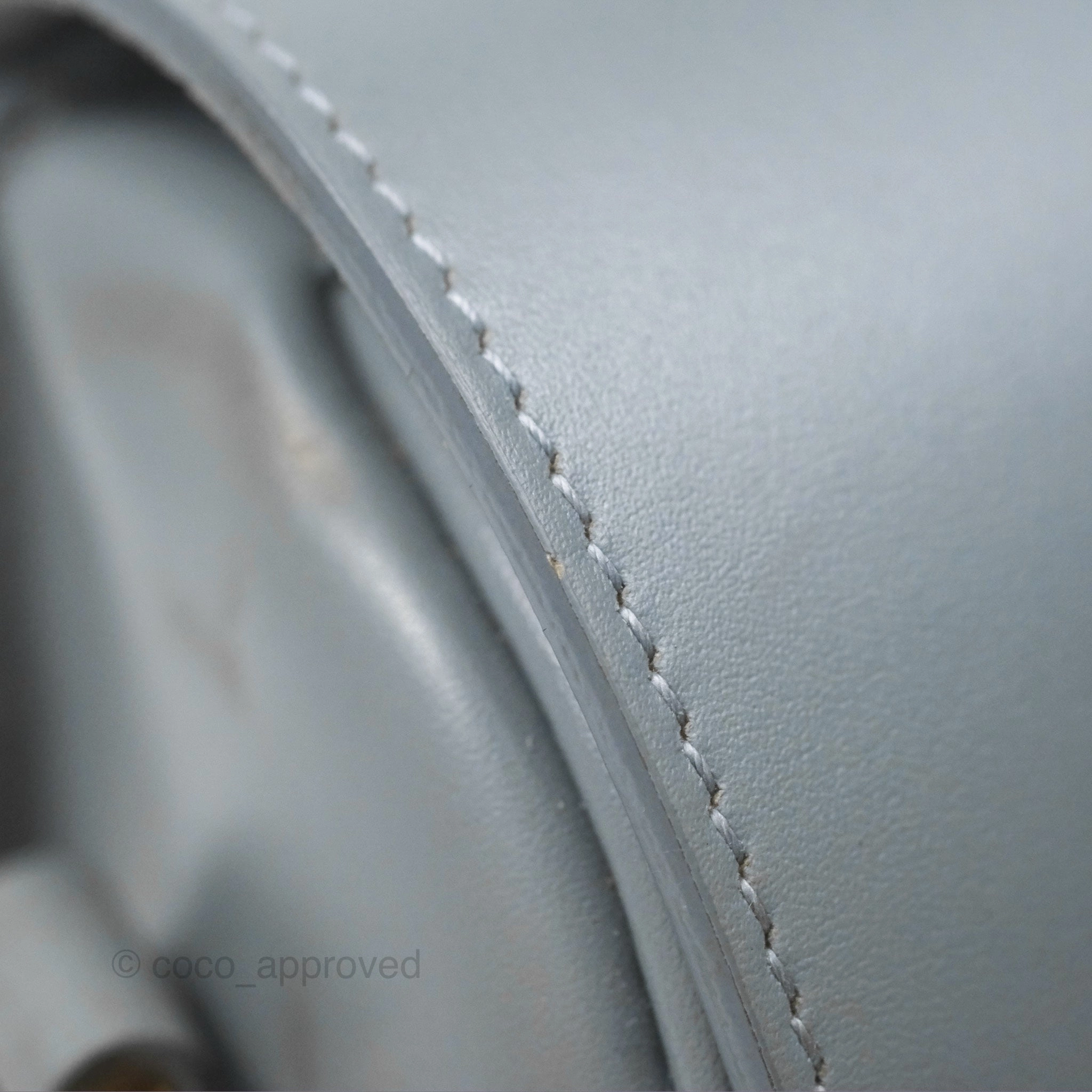 Christian Dior Medium Bobby Flap Grey Box Calfskin