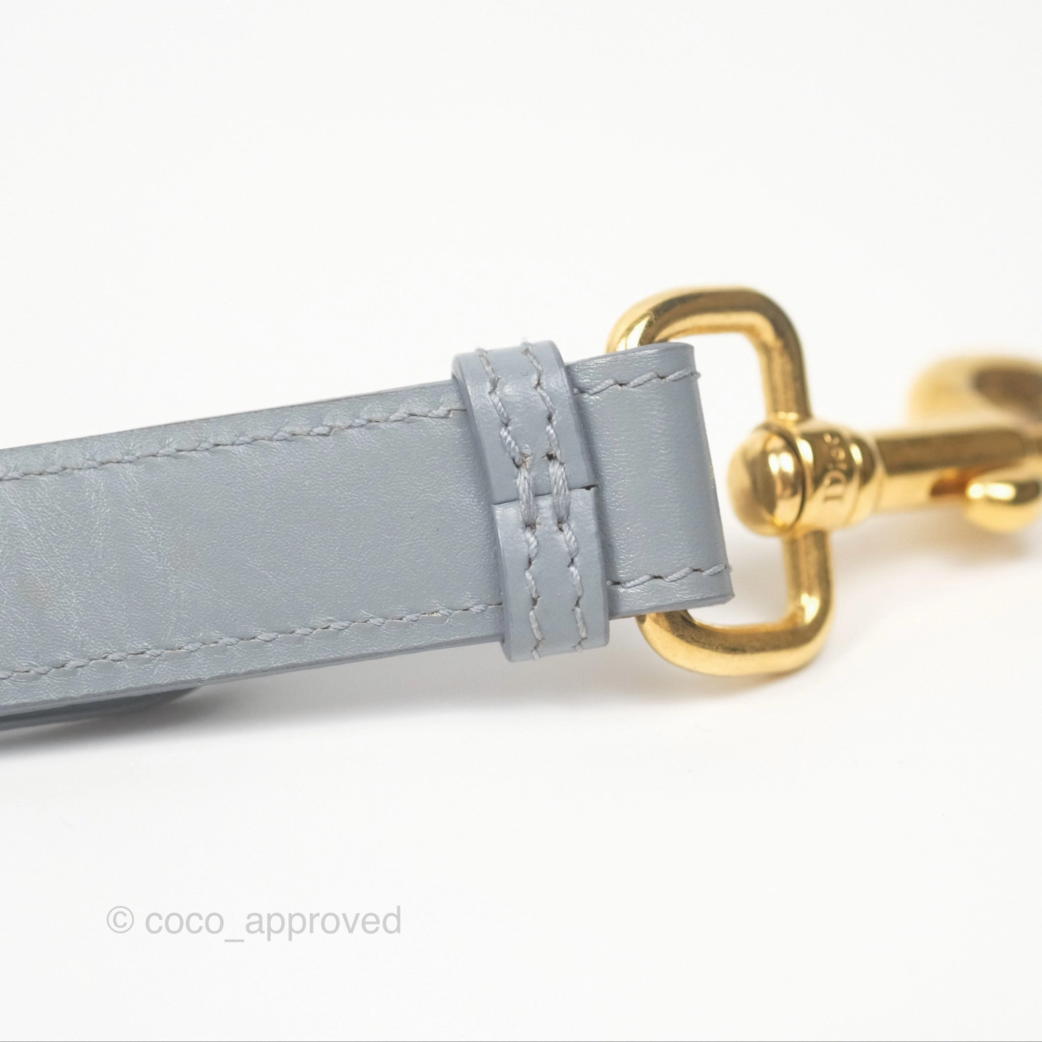 Christian Dior Medium Bobby Flap Grey Box Calfskin