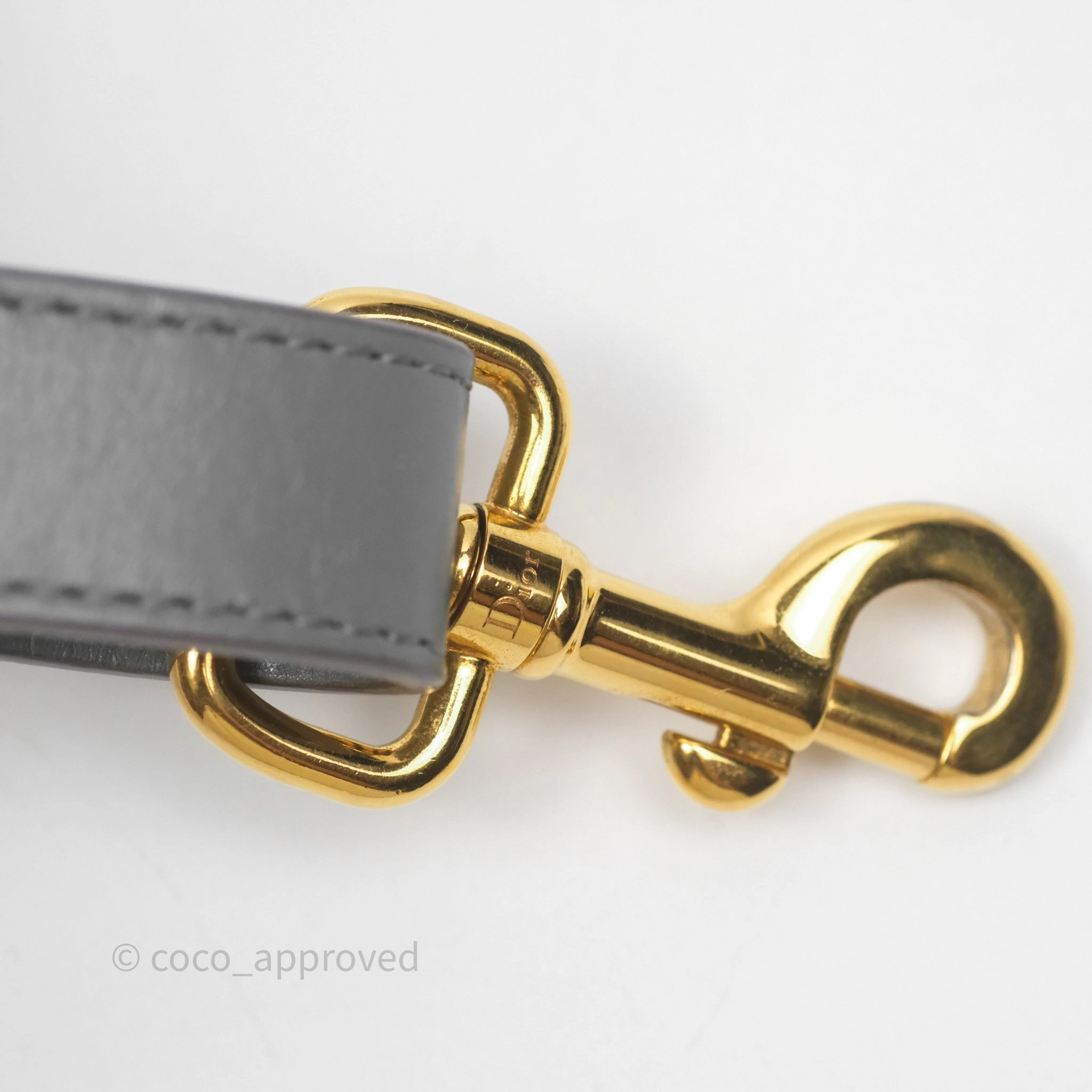 Christian Dior Medium Bobby Flap Grey Box Calfskin
