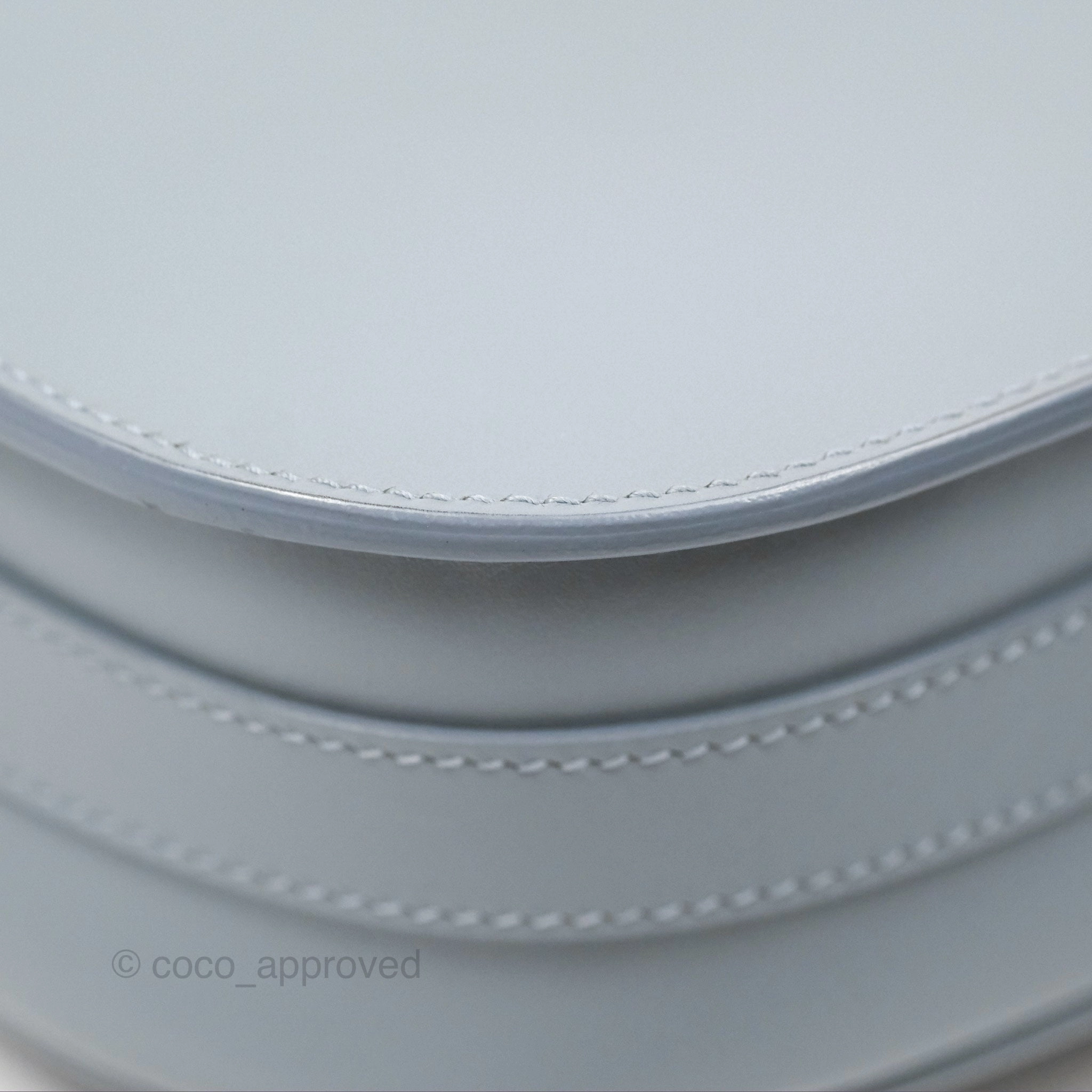 Christian Dior Medium Bobby Flap Grey Box Calfskin