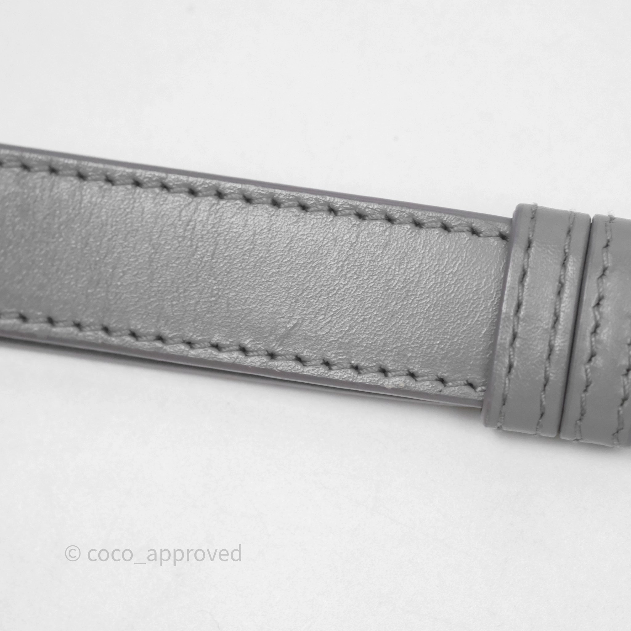 Christian Dior Medium Bobby Flap Grey Box Calfskin