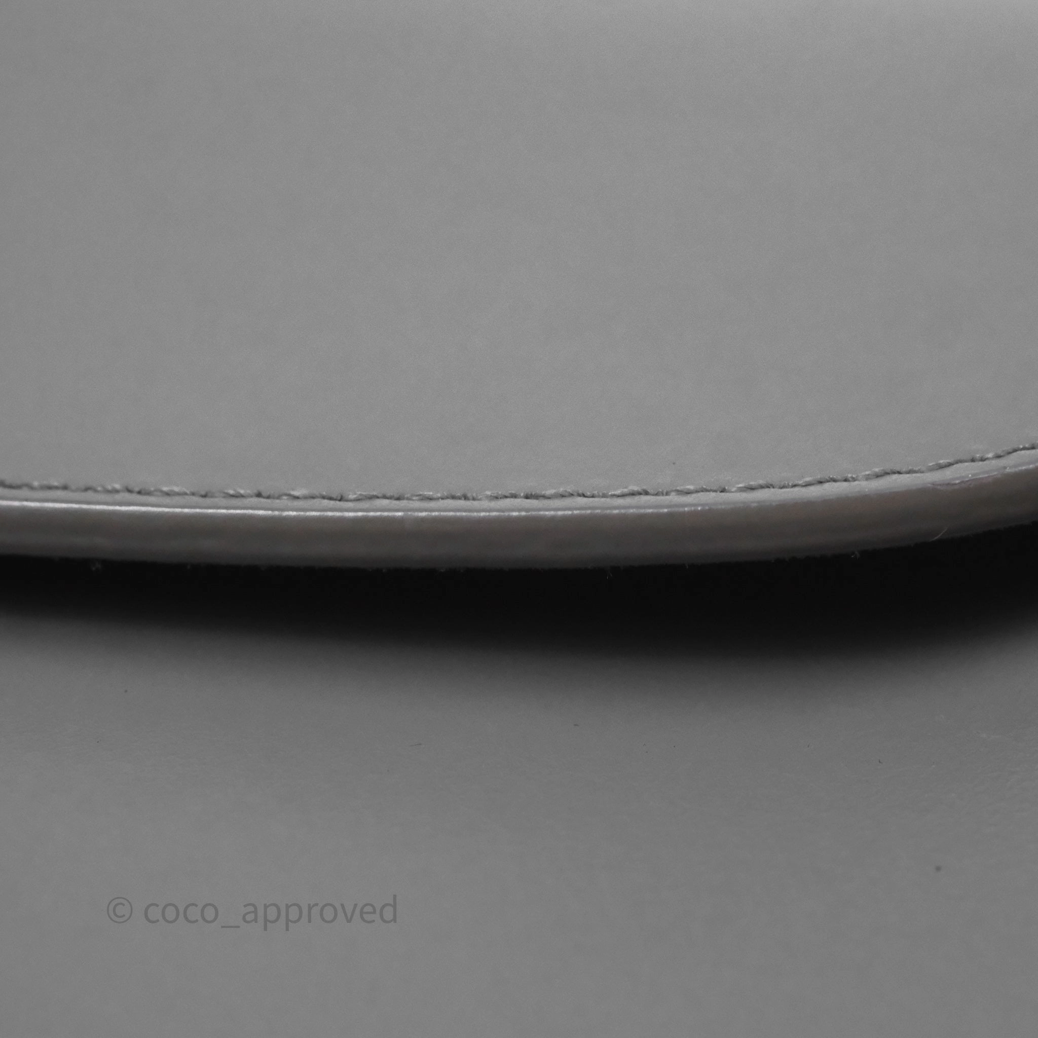Christian Dior Medium Bobby Flap Grey Box Calfskin