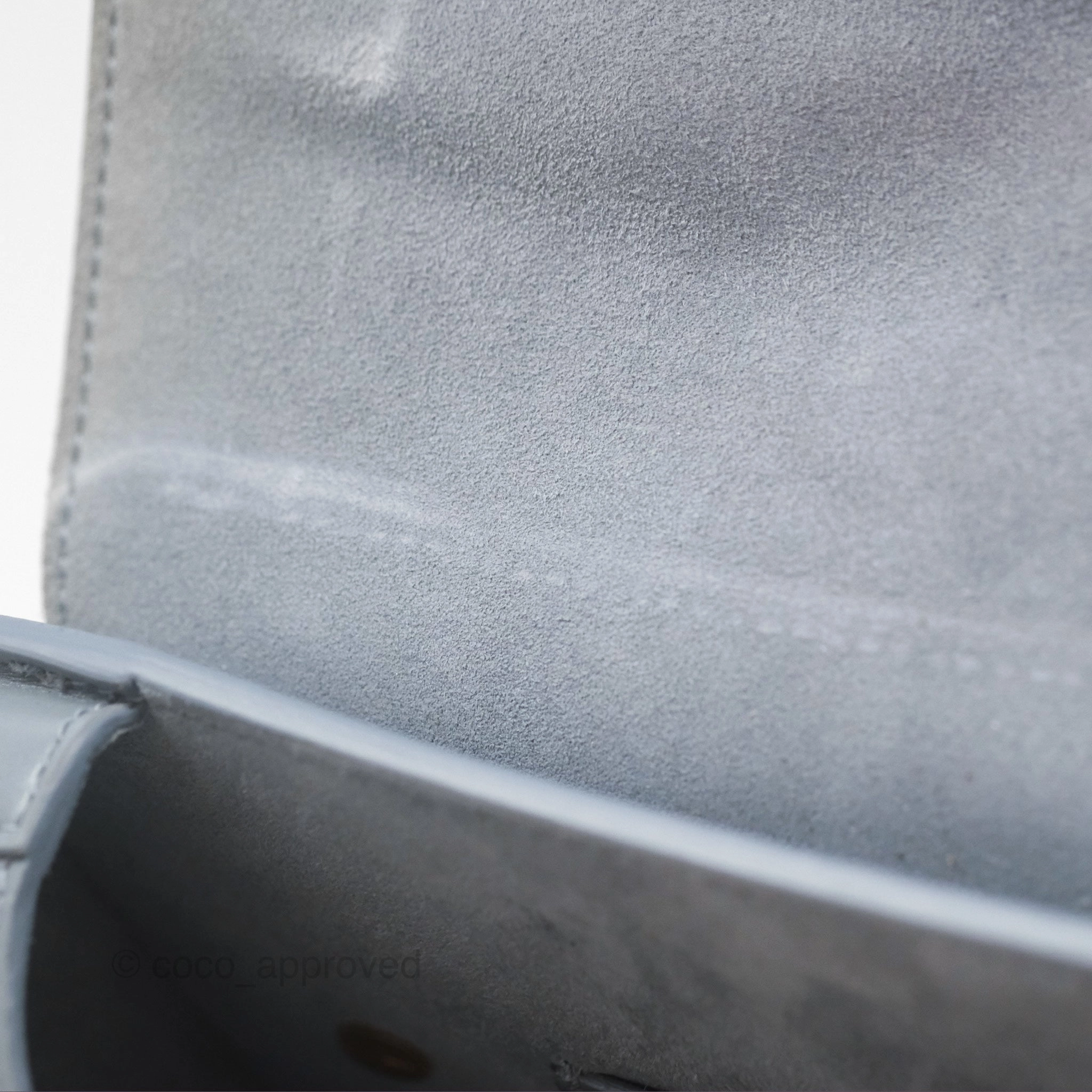 Christian Dior Medium Bobby Flap Grey Box Calfskin