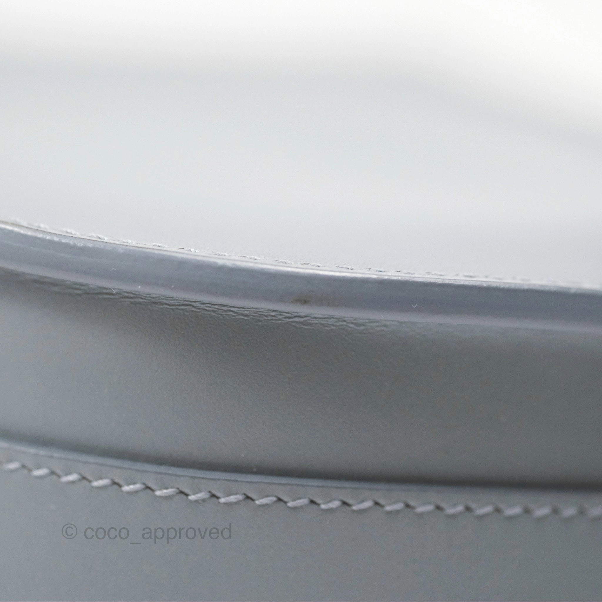 Christian Dior Medium Bobby Flap Grey Box Calfskin