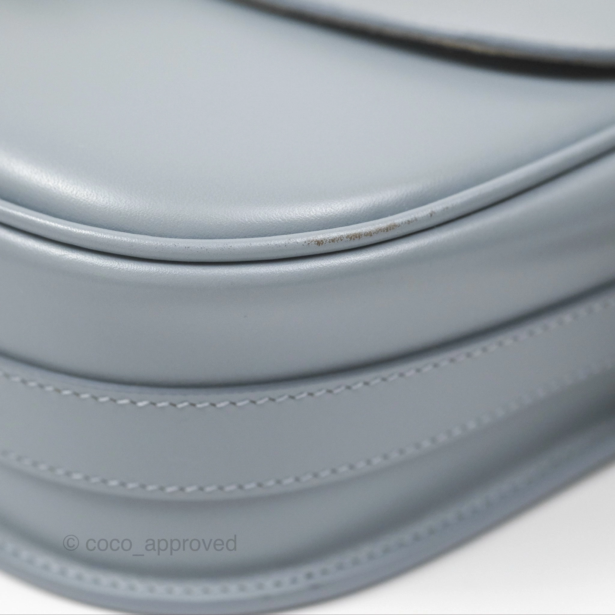 Christian Dior Medium Bobby Flap Grey Box Calfskin