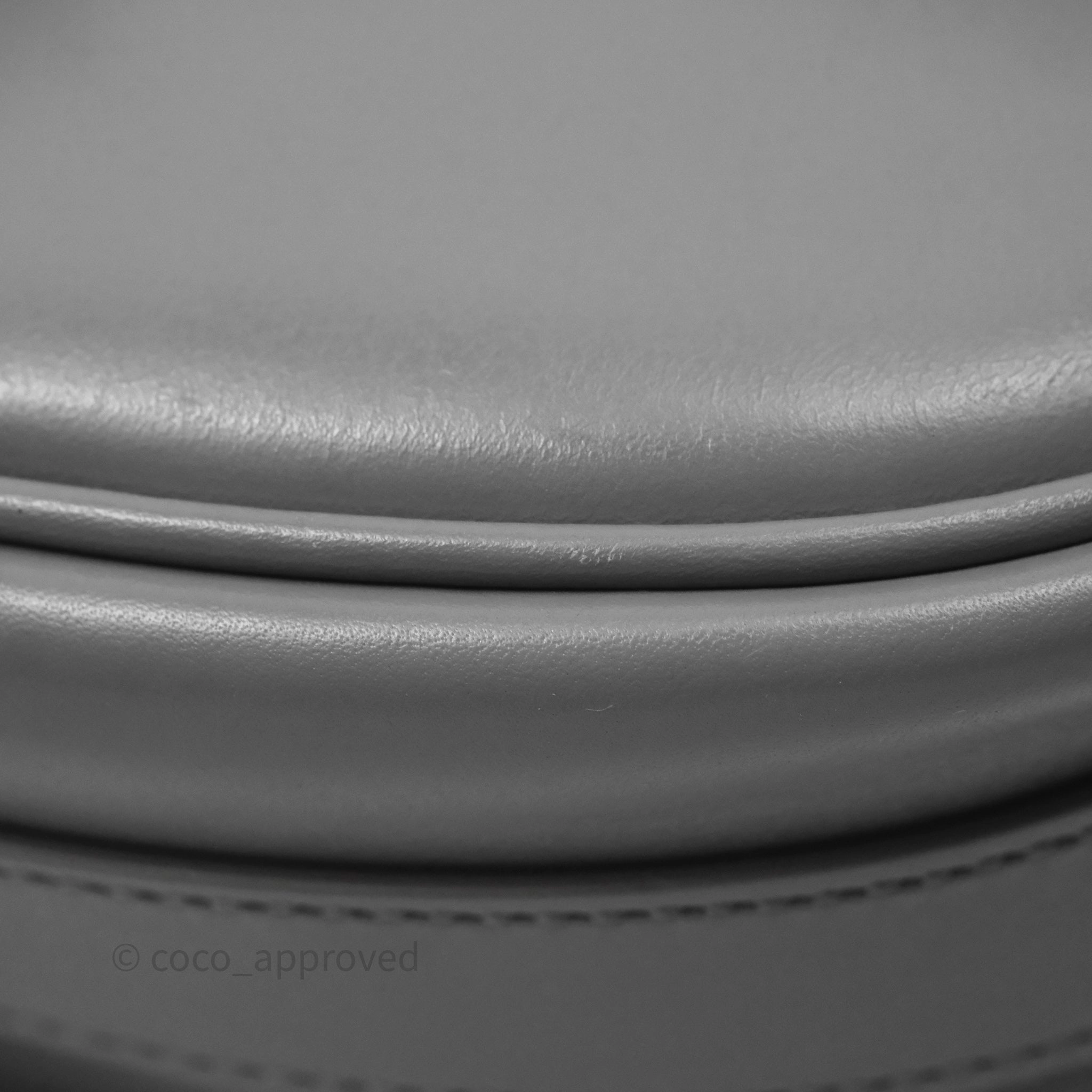 Christian Dior Medium Bobby Flap Grey Box Calfskin