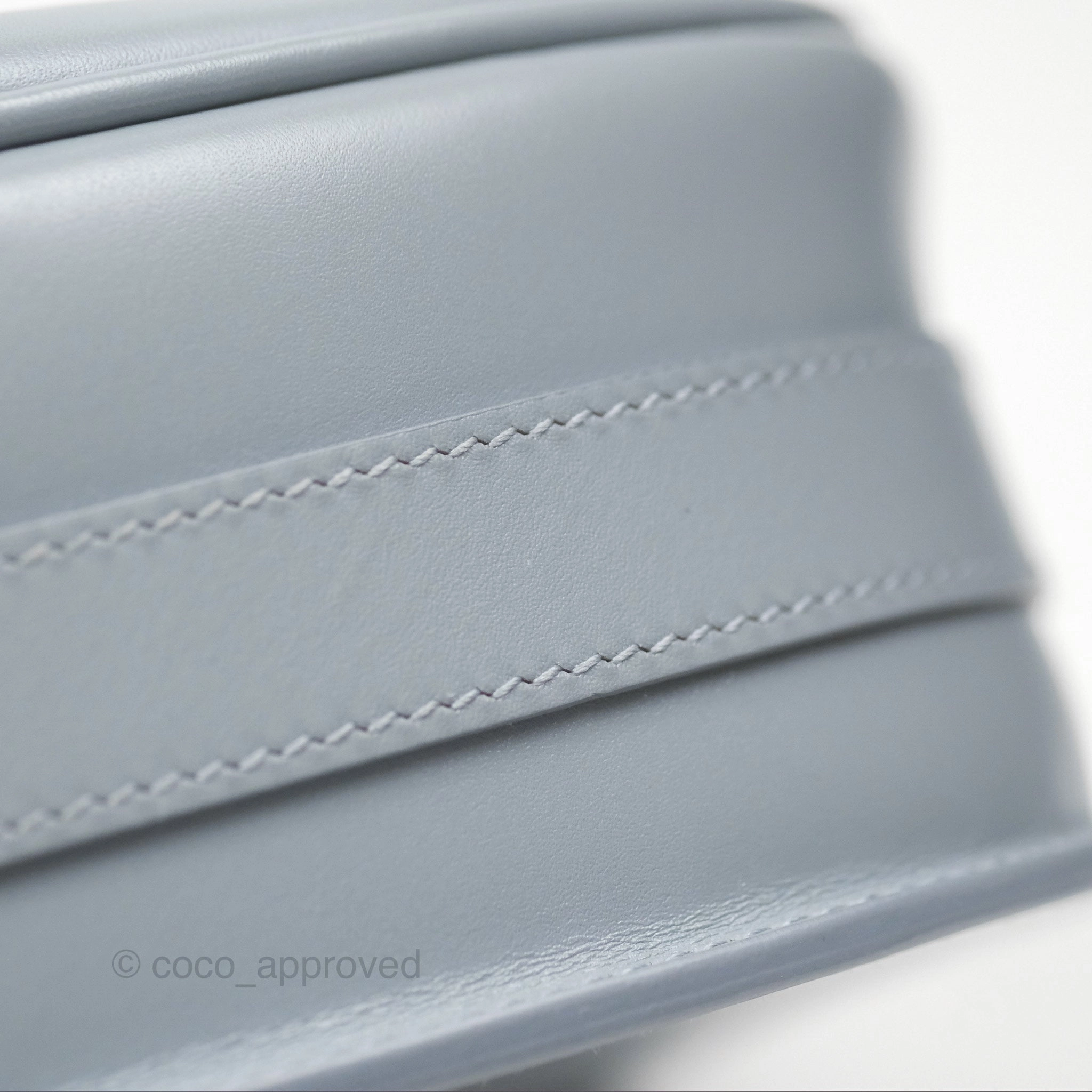 Christian Dior Medium Bobby Flap Grey Box Calfskin