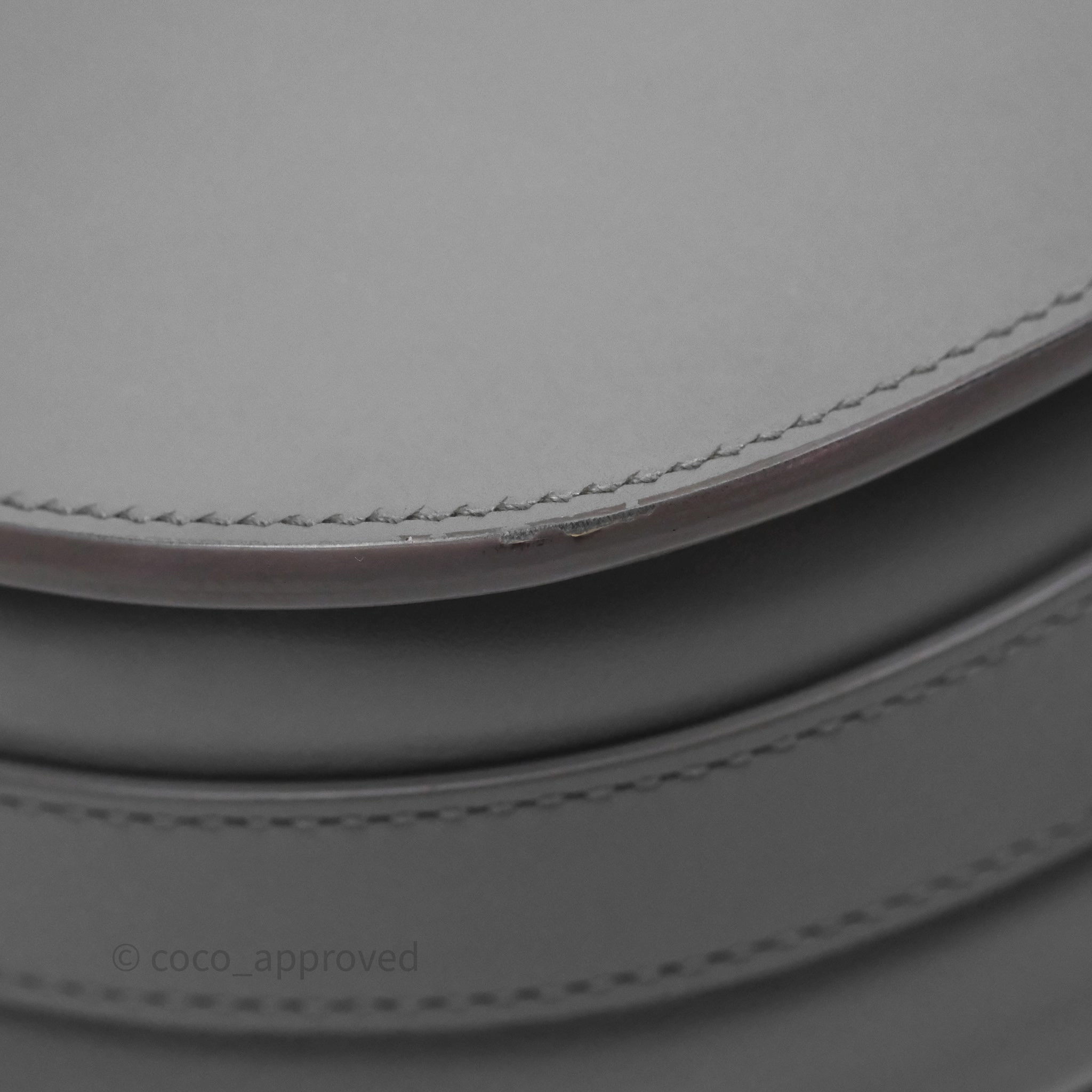 Christian Dior Medium Bobby Flap Grey Box Calfskin