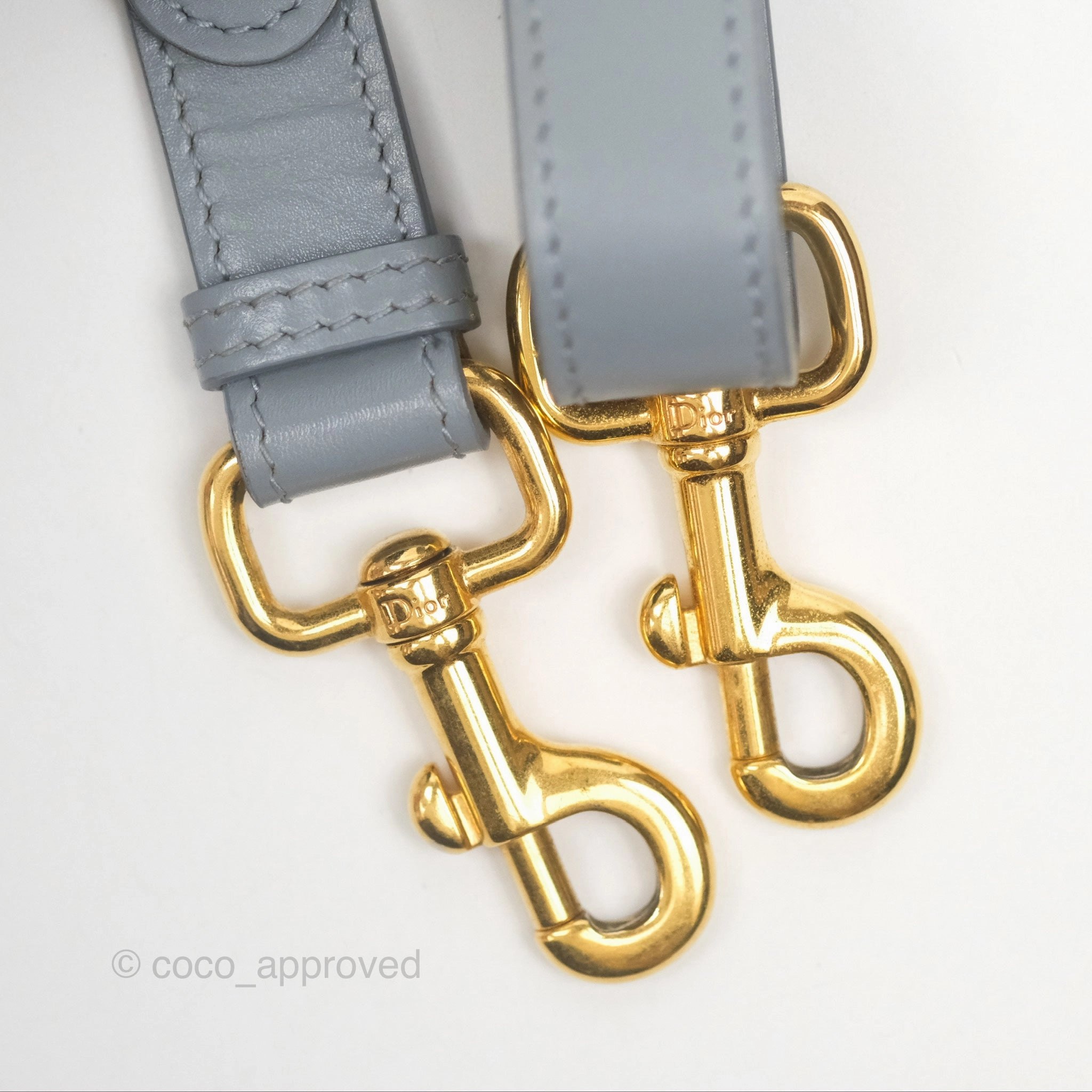 Christian Dior Medium Bobby Flap Grey Box Calfskin