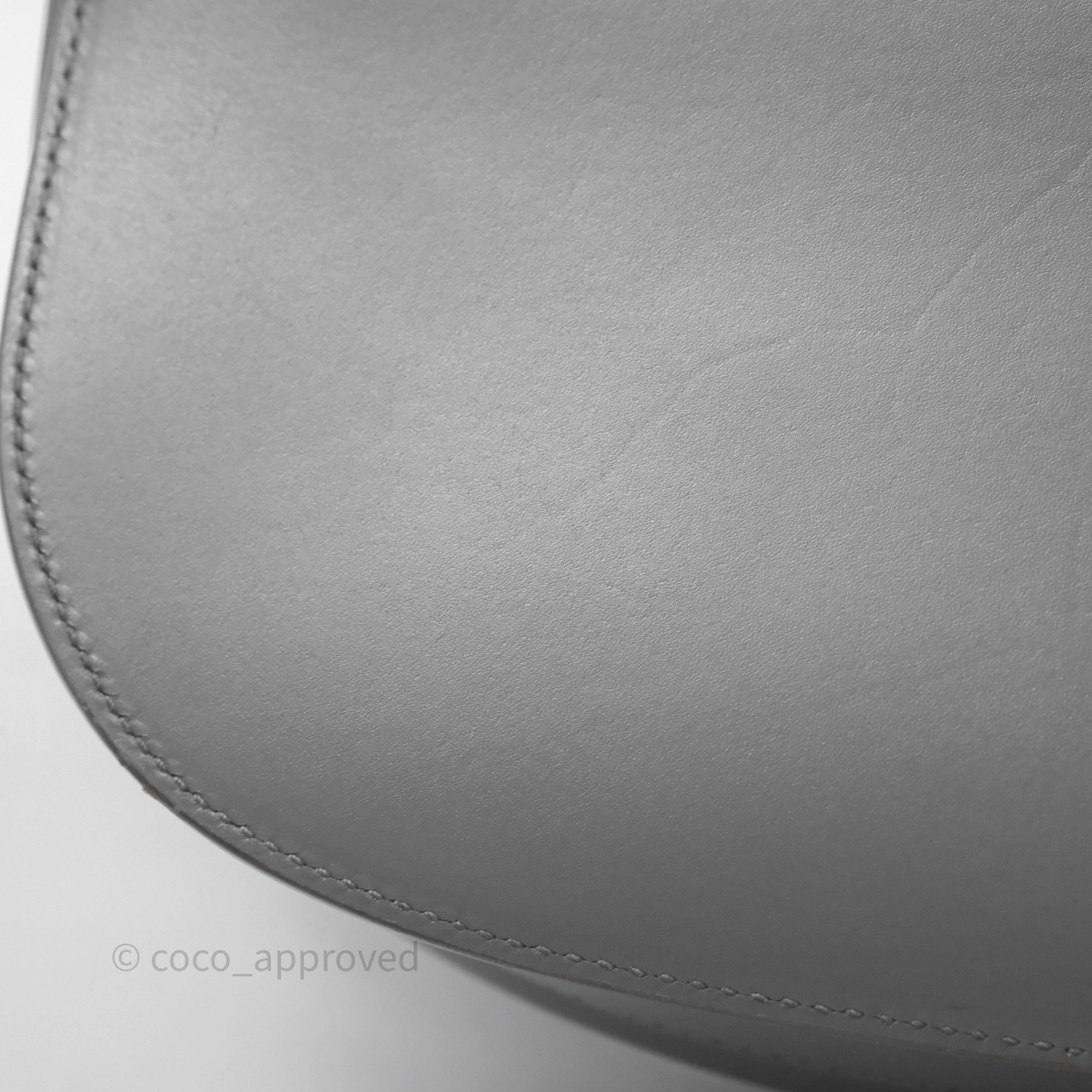 Christian Dior Medium Bobby Flap Grey Box Calfskin