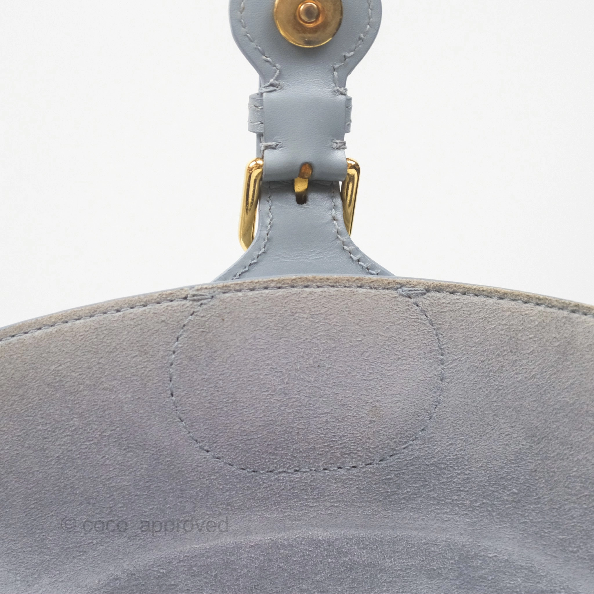 Christian Dior Medium Bobby Flap Grey Box Calfskin