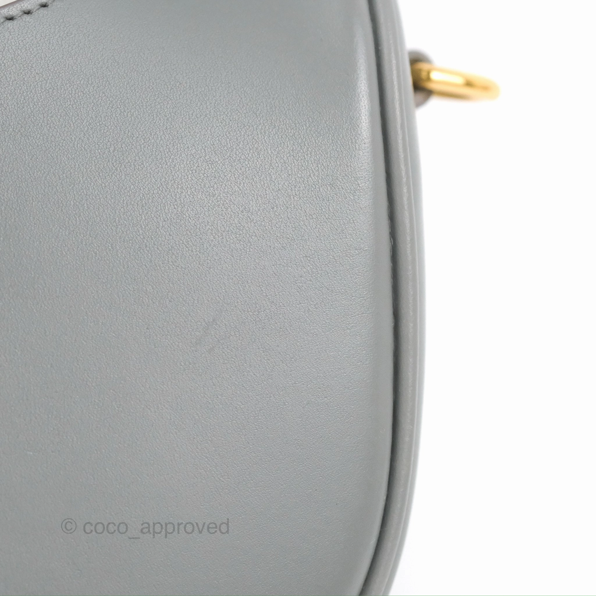 Christian Dior Medium Bobby Flap Stone Grey Box Calfskin