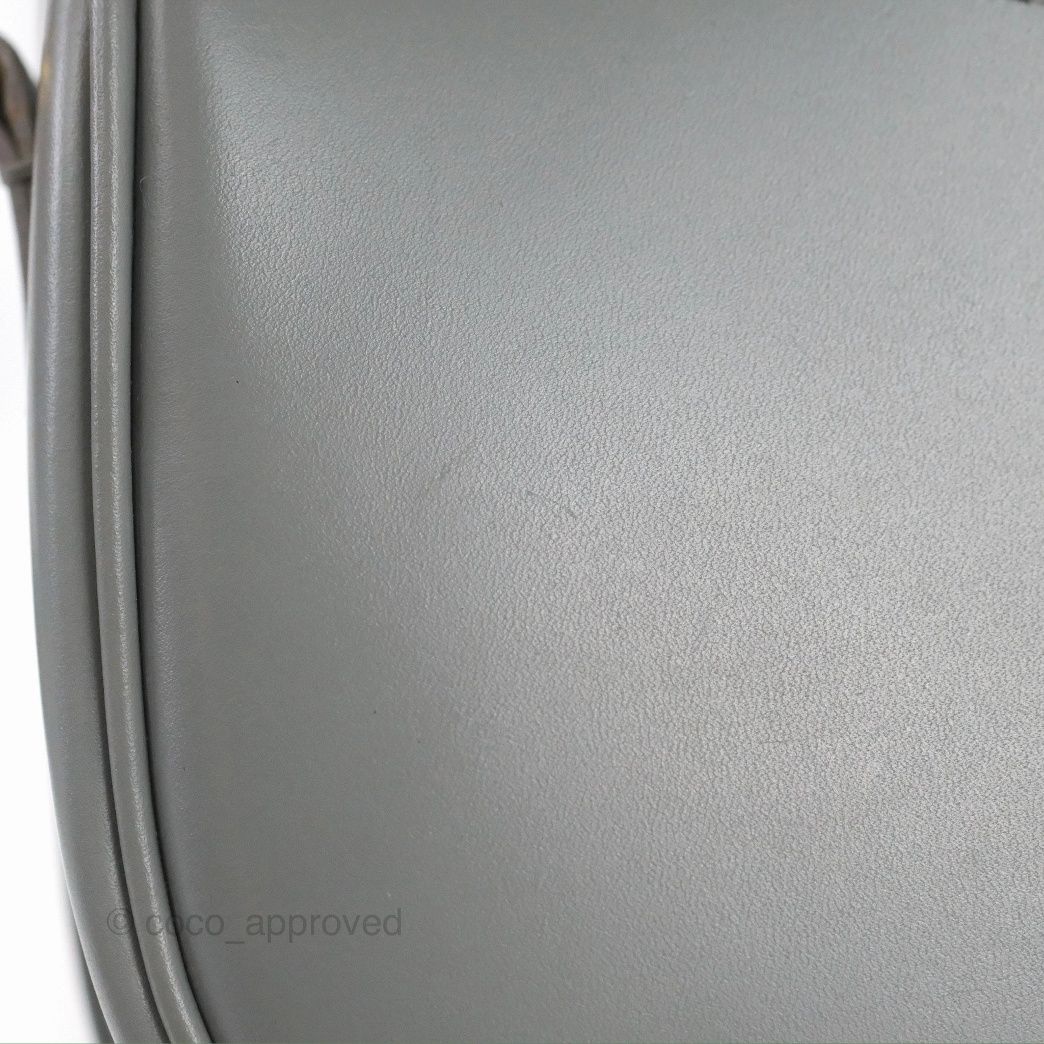 Christian Dior Medium Bobby Flap Stone Grey Box Calfskin