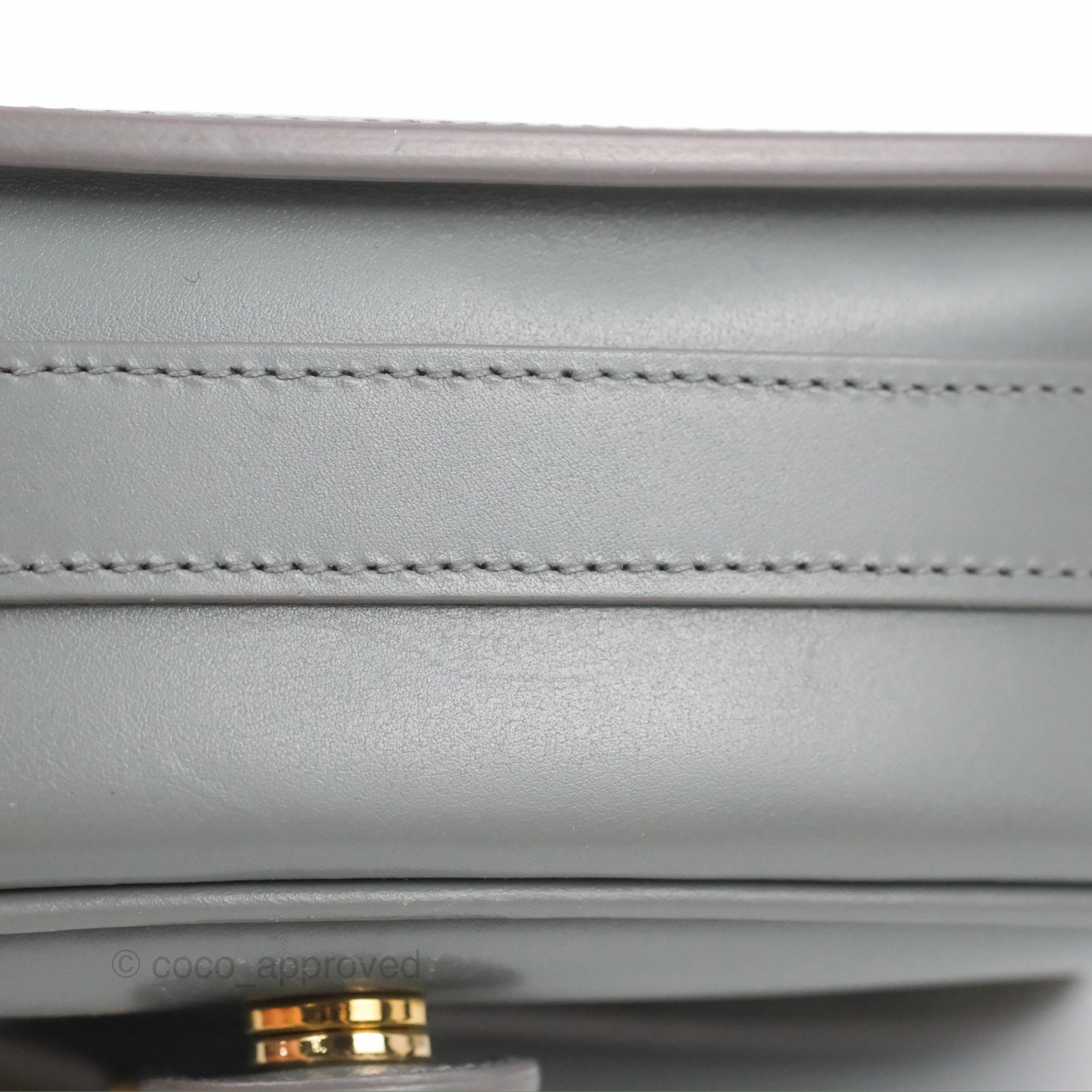 Christian Dior Medium Bobby Flap Stone Grey Box Calfskin