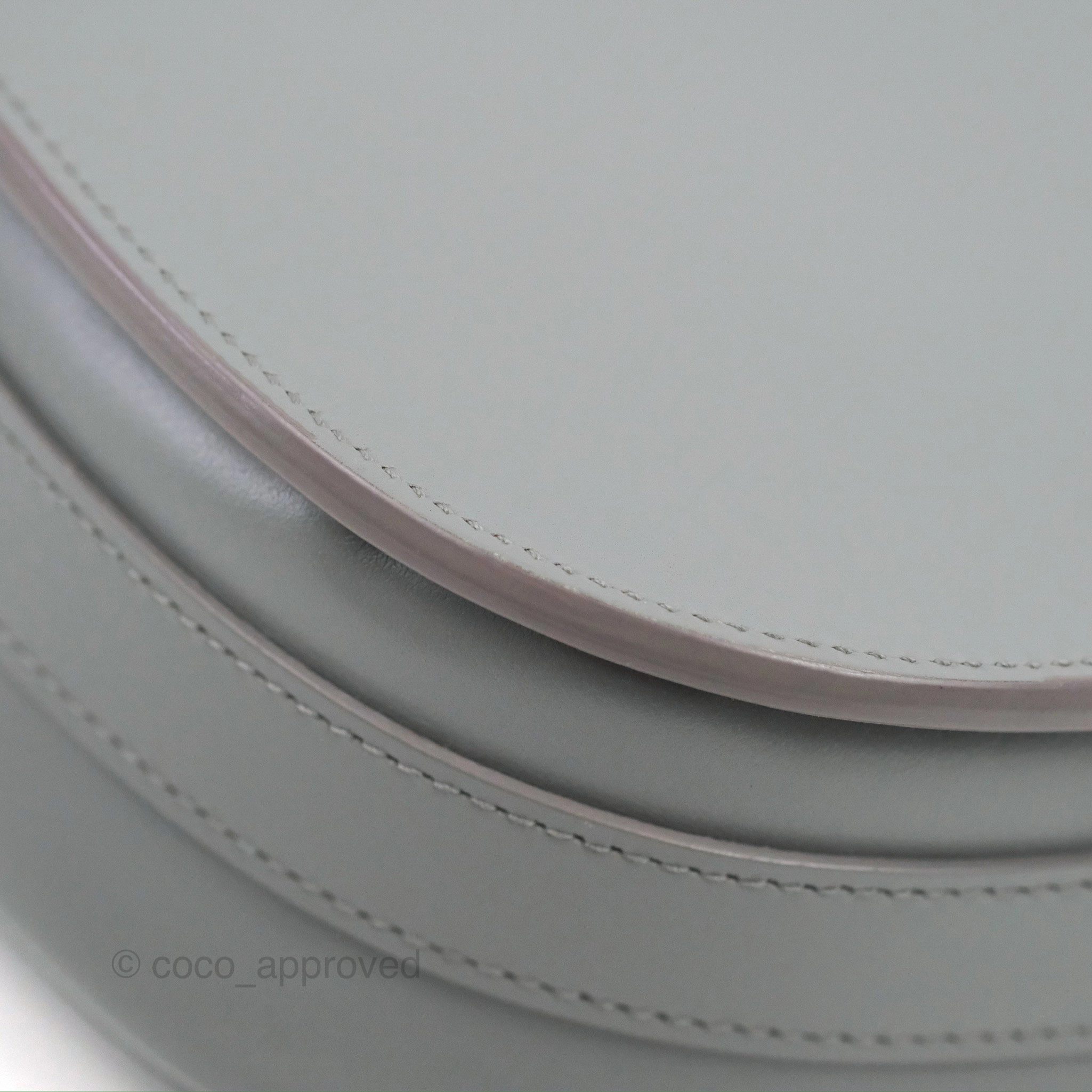 Christian Dior Medium Bobby Flap Stone Grey Box Calfskin