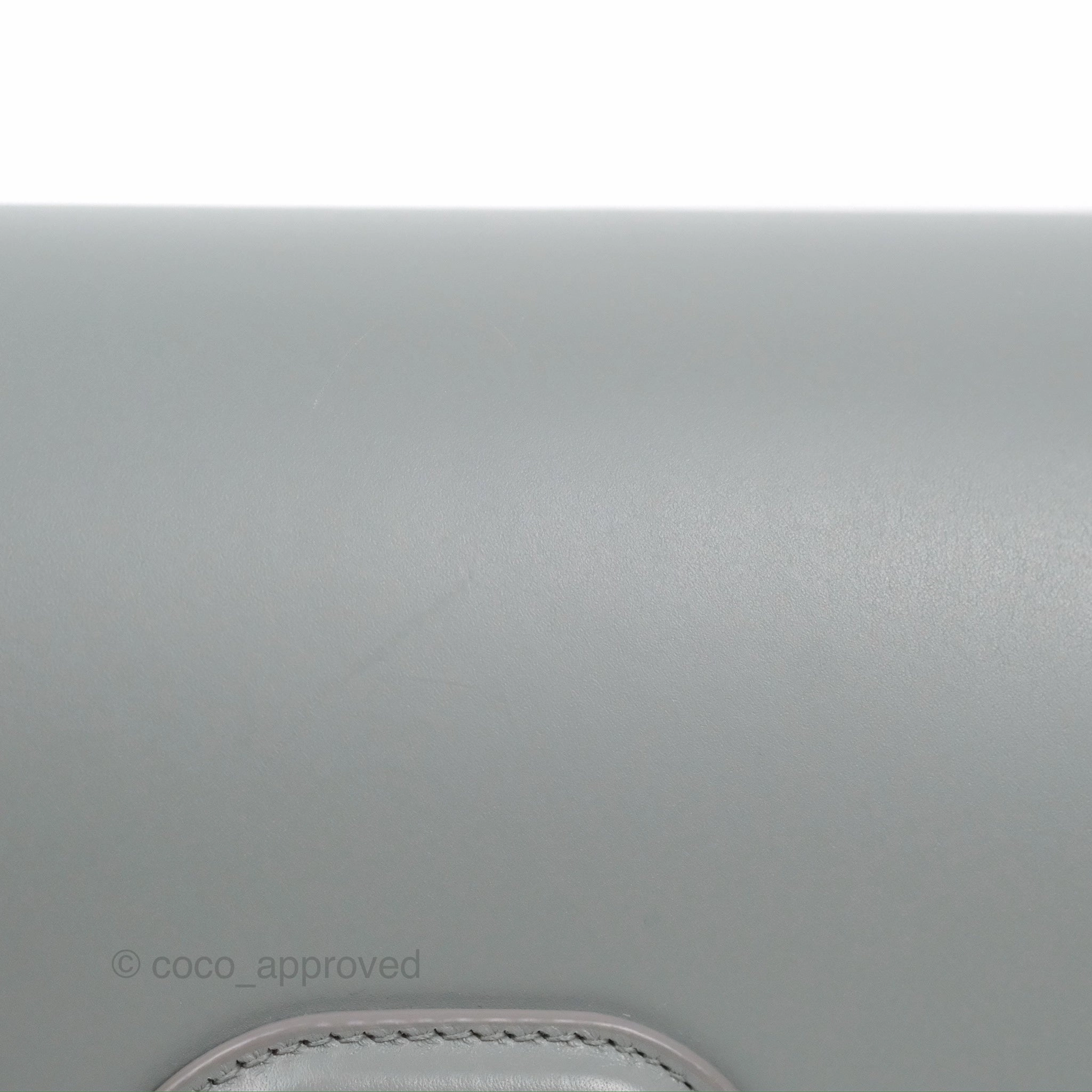 Christian Dior Medium Bobby Flap Stone Grey Box Calfskin