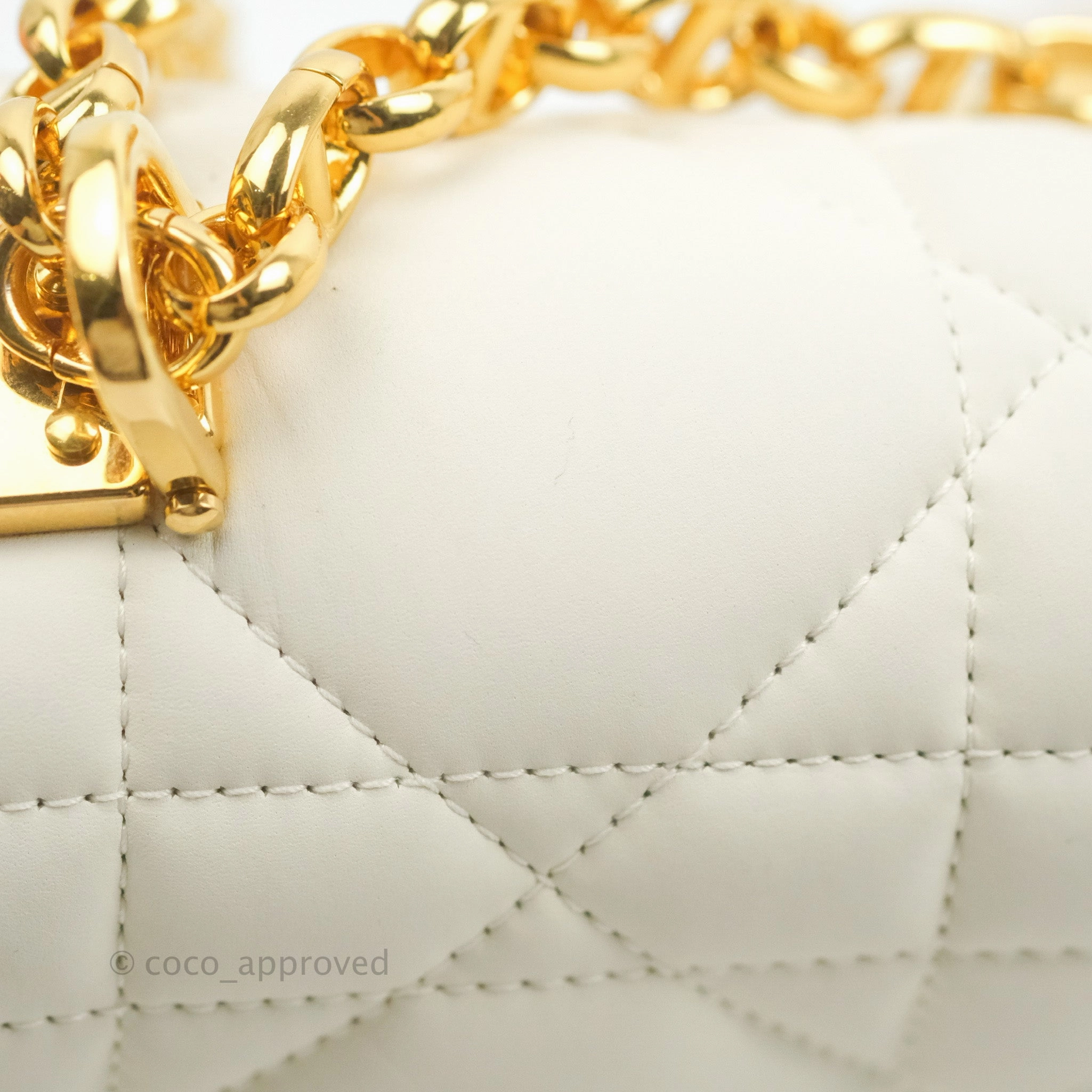 Christian Dior Medium Caro Bag Latte Matte Padded Macrocannage Calfskin
